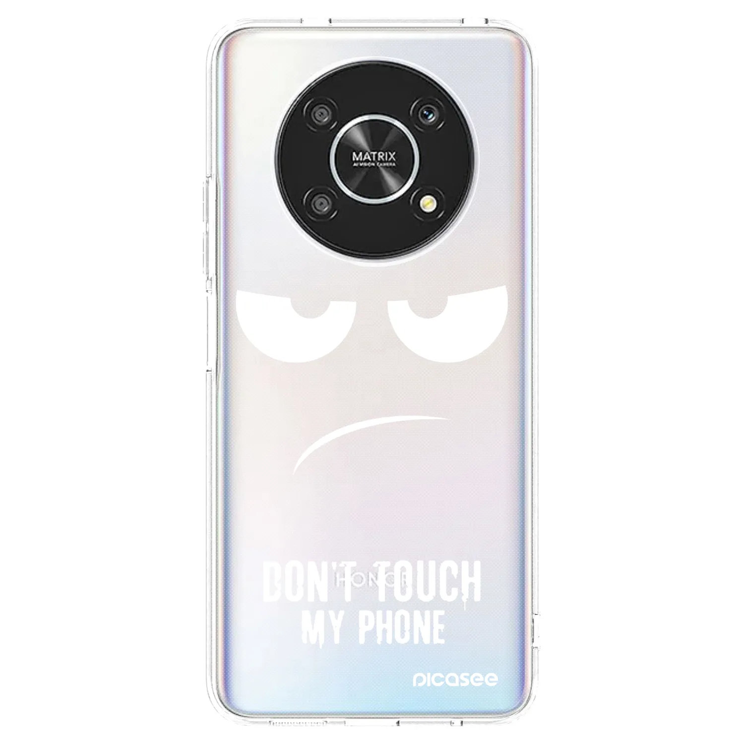 Picasee silikonska prozirna maskica za Honor Magic4 Lite 5G - Don't Touch My Phone