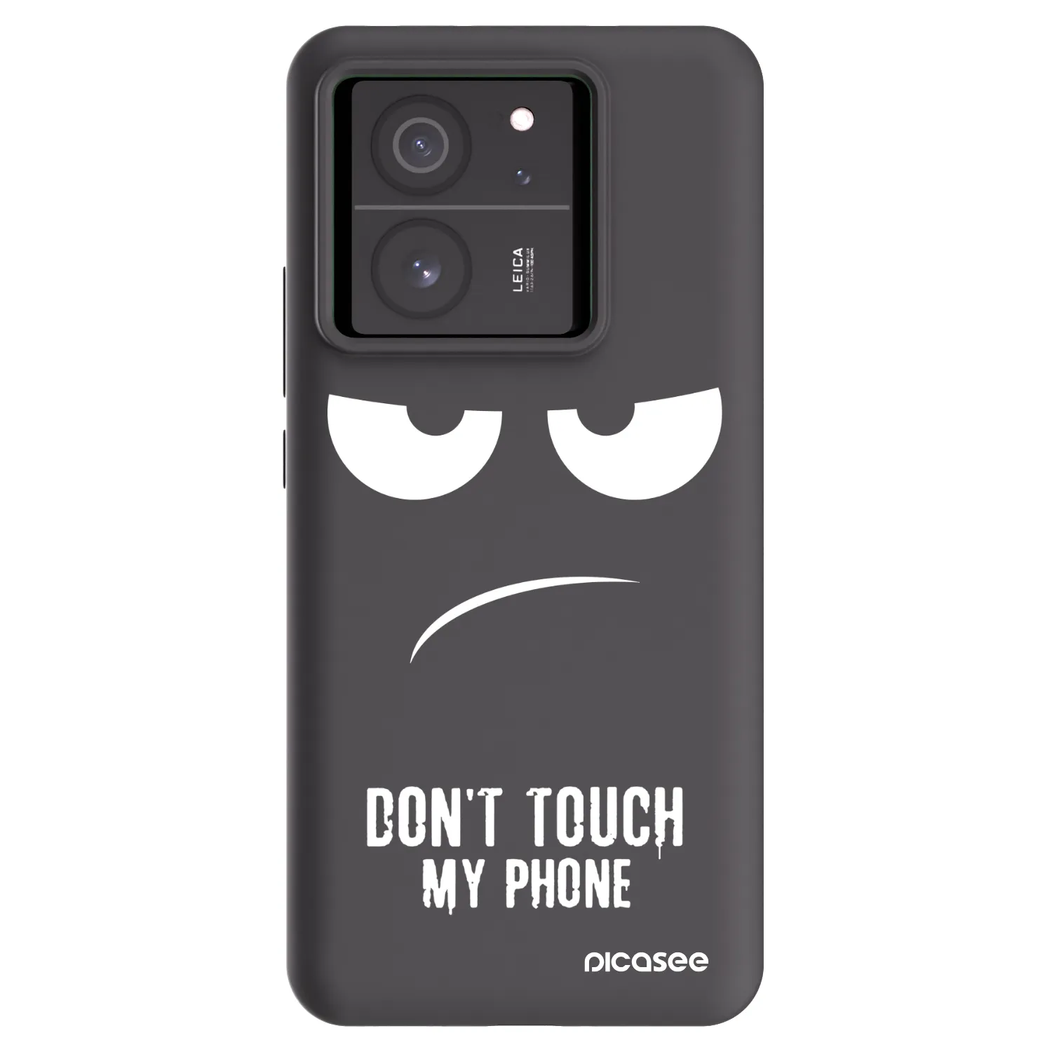 Picasee crna silikonska maskica za Xiaomi 13T - Don't Touch My Phone