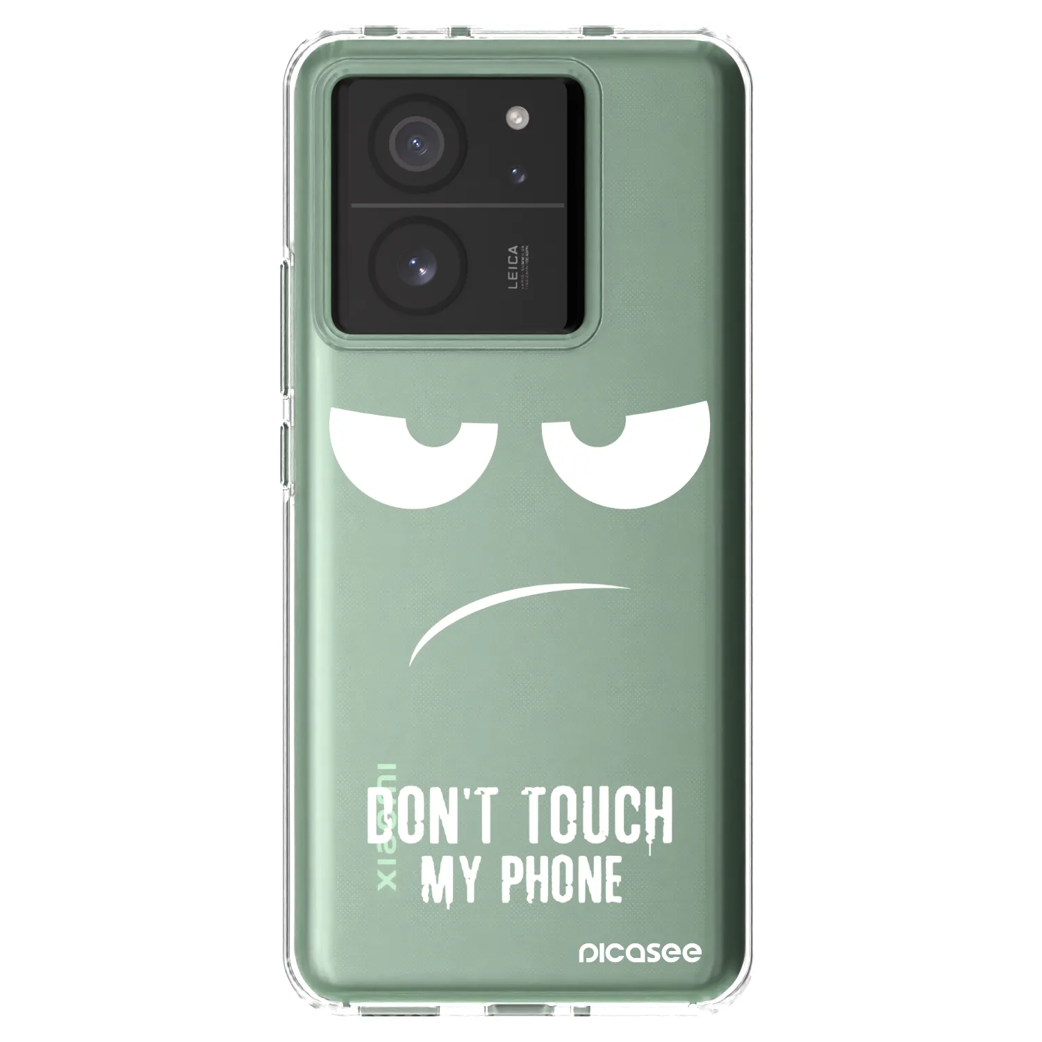 Picasee silikonska prozirna maskica za Xiaomi 13T Pro - Don't Touch My Phone