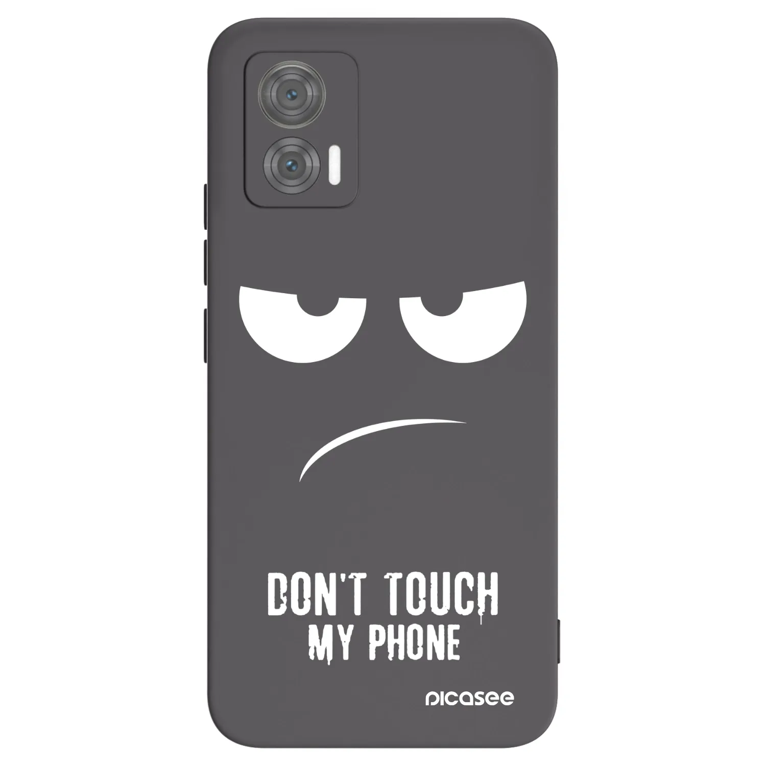 Picasee crna silikonska maskica za Motorola Edge 30 Neo - Don't Touch My Phone