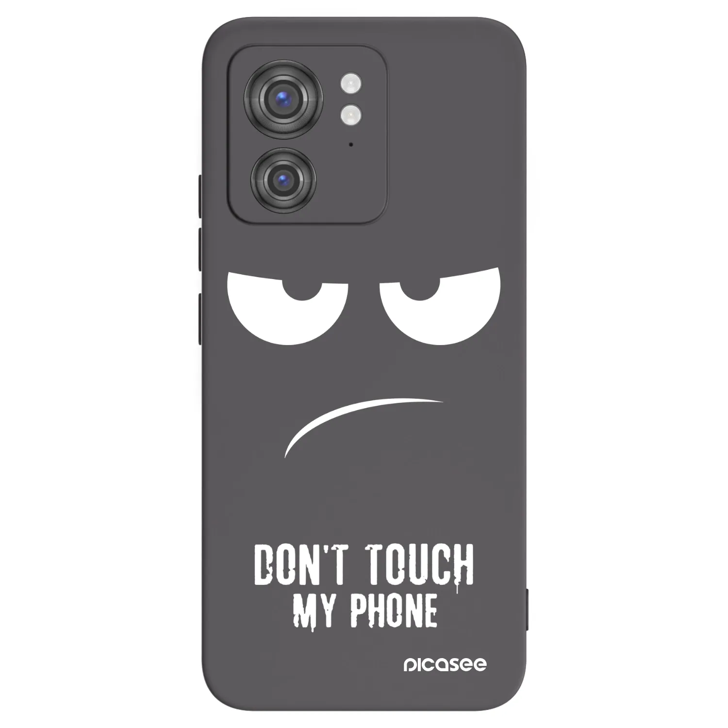Picasee crna silikonska maskica za Motorola Edge 40 - Don't Touch My Phone