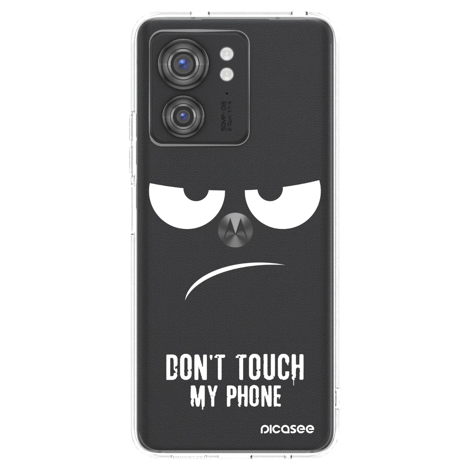 Picasee silikonska prozirna maskica za Motorola Edge 40 - Don't Touch My Phone