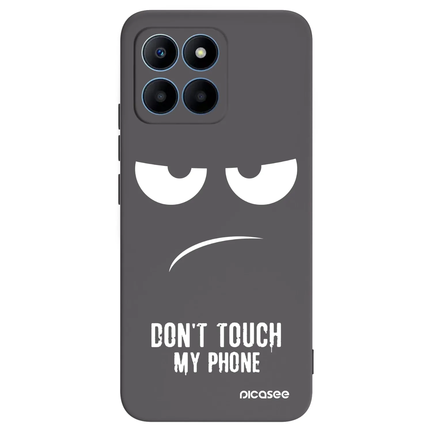Picasee crna silikonska maskica za Honor 70 Lite - Don't Touch My Phone