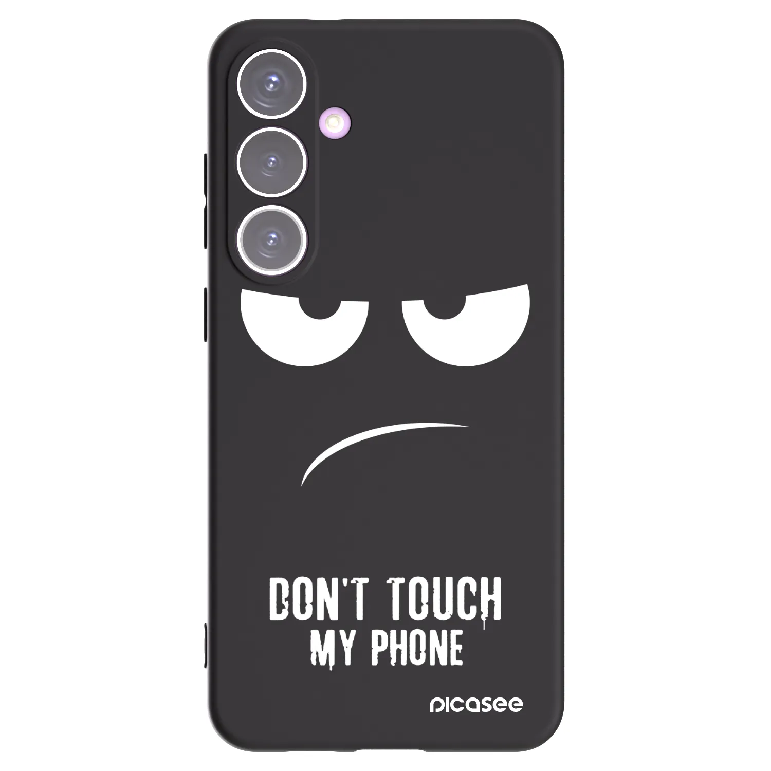Picasee crna silikonska maskica za Samsung Galaxy S24+ S926B 5G - Don't Touch My Phone