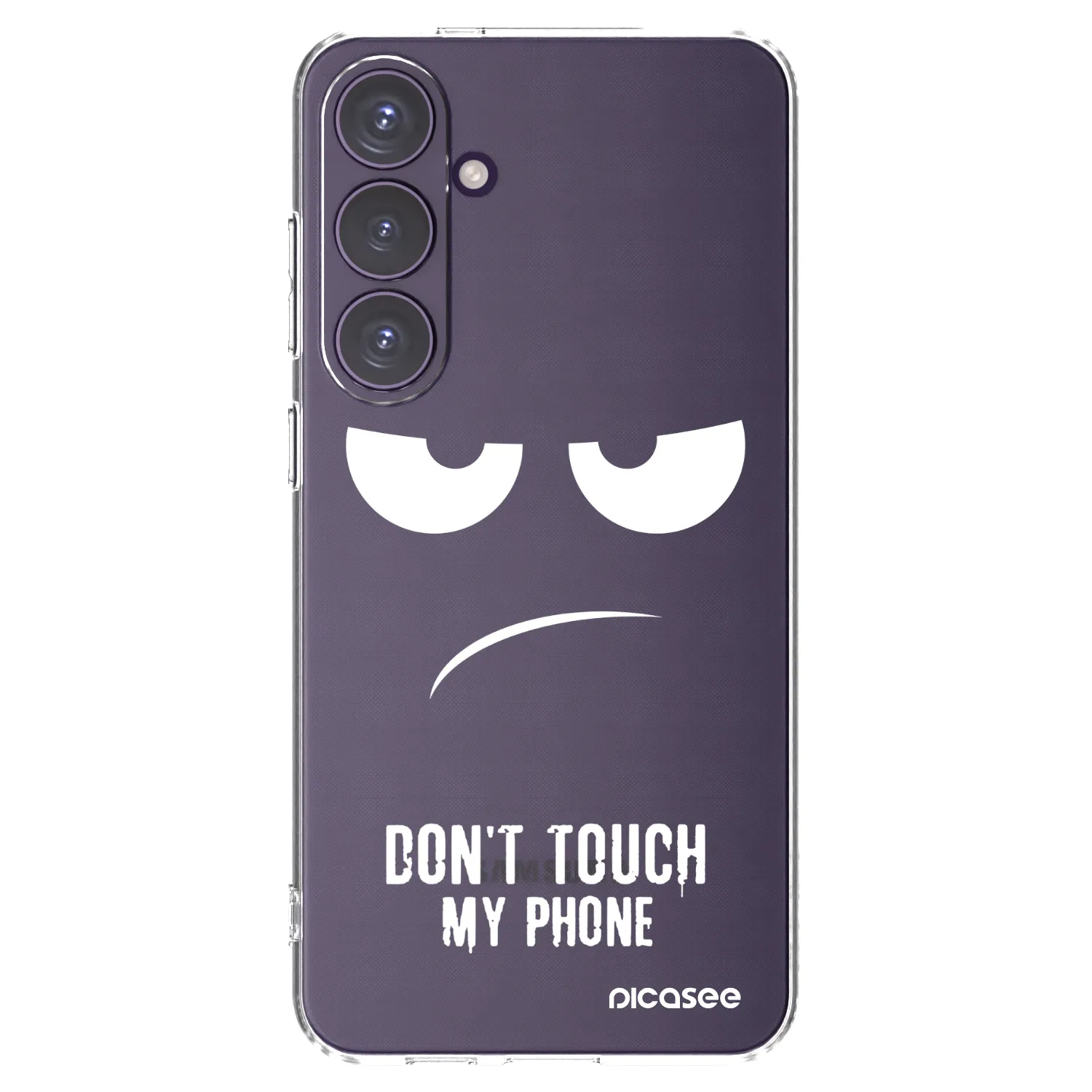Picasee silikonska prozirna maskica za Samsung Galaxy S24+ S926B 5G - Don't Touch My Phone
