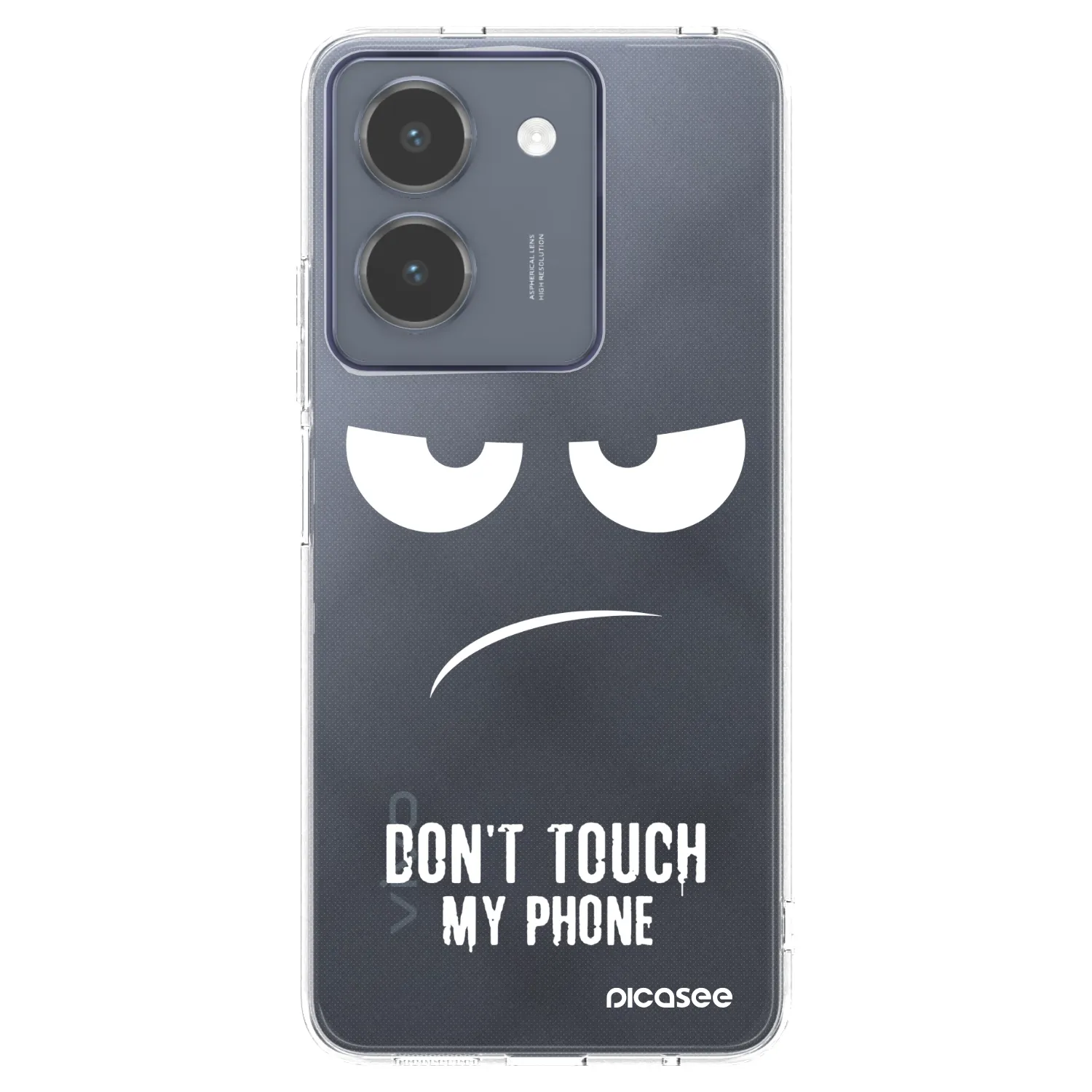 Picasee silikonska prozirna maskica za Vivo Y36 4G - Don't Touch My Phone