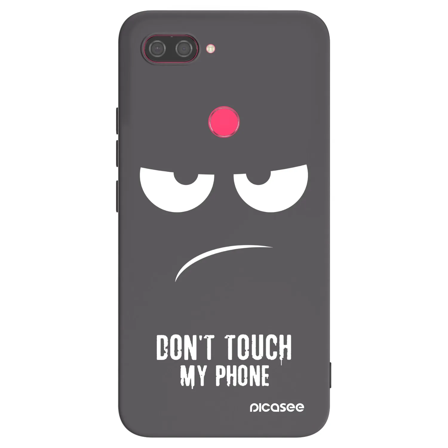 Picasee crna silikonska maskica za Xiaomi Mi 8 Lite - Don't Touch My Phone