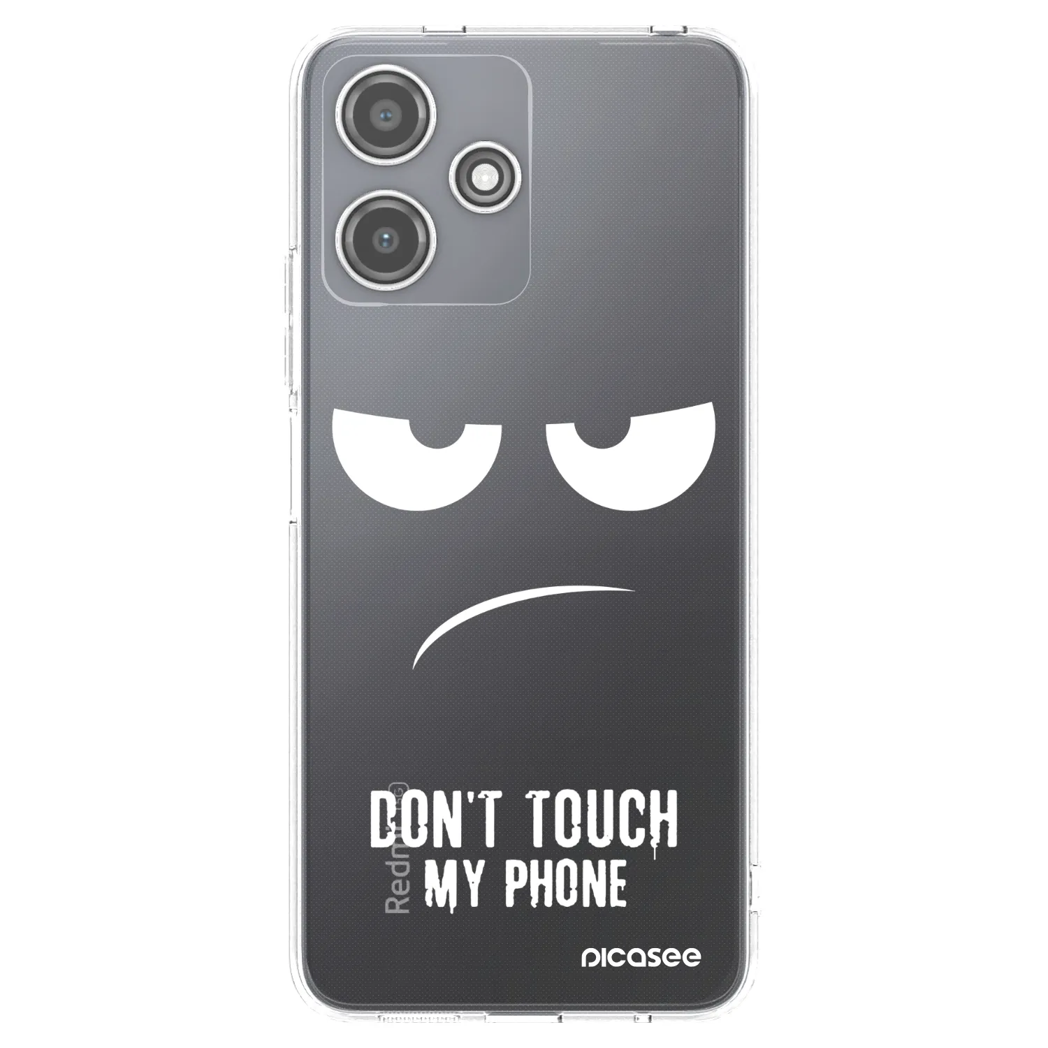Picasee silikonska prozirna maskica za Xiaomi Redmi 12 5G - Don't Touch My Phone