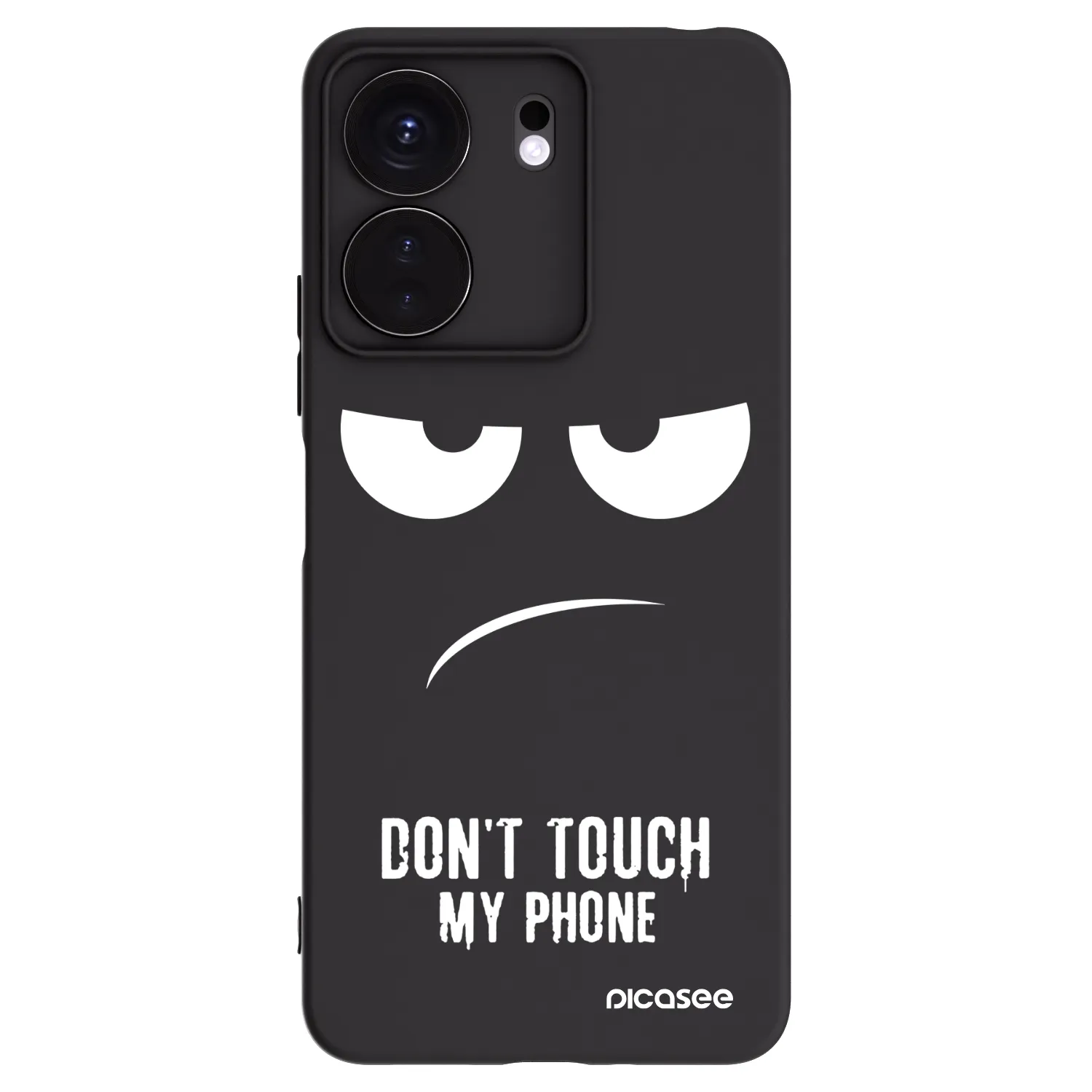 Picasee crna silikonska maskica za Xiaomi Redmi 13C 4G - Don't Touch My Phone