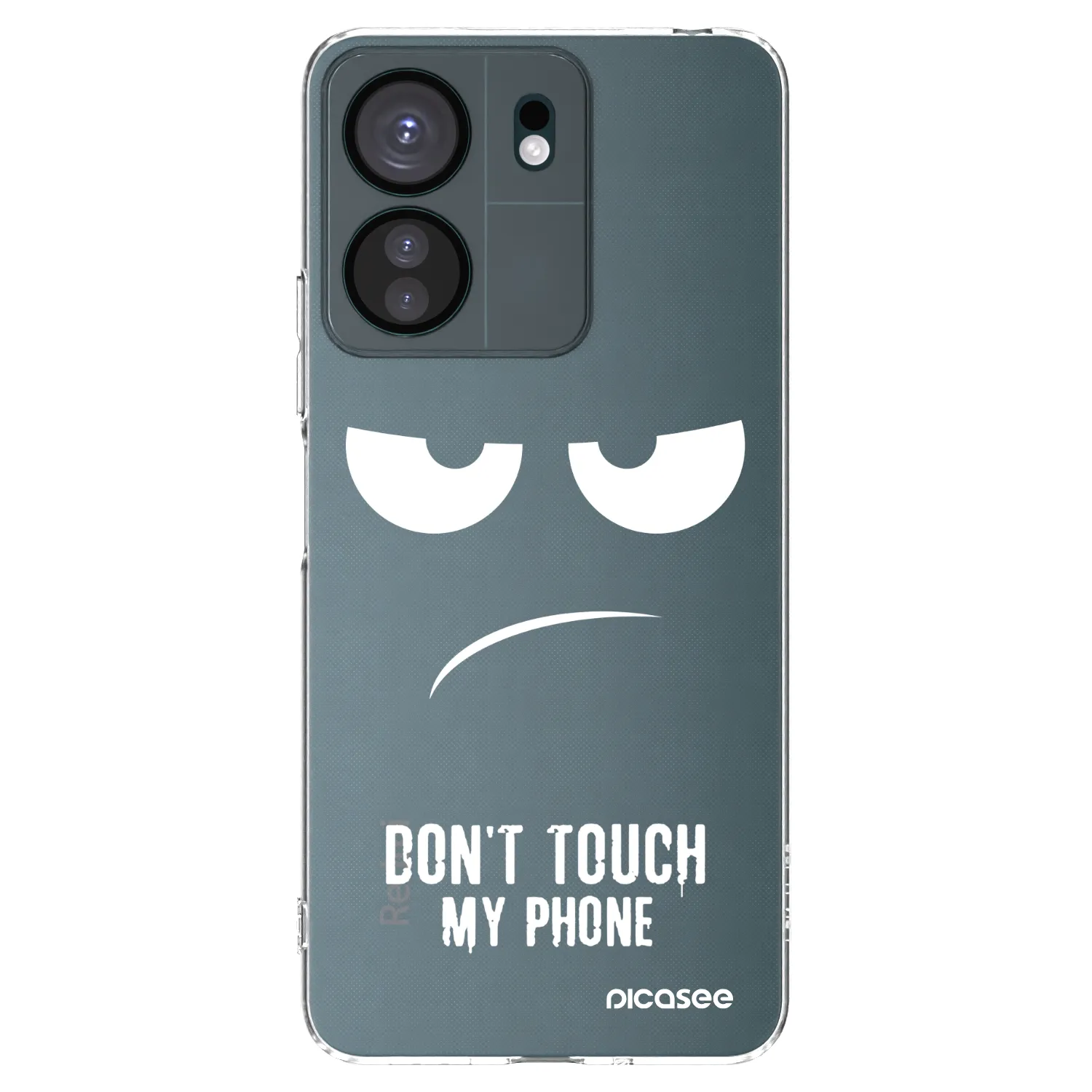 Picasee silikonska prozirna maskica za Xiaomi Redmi 13C 4G - Don't Touch My Phone