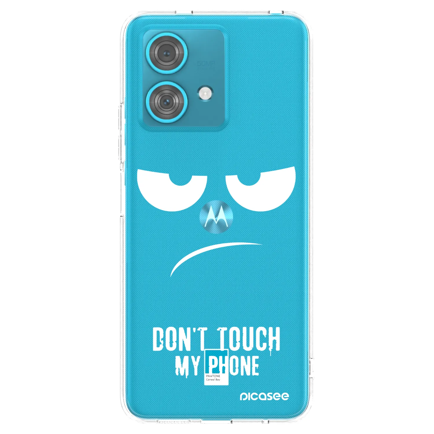 Picasee silikonska prozirna maskica za Motorola Edge 40 Neo - Don't Touch My Phone