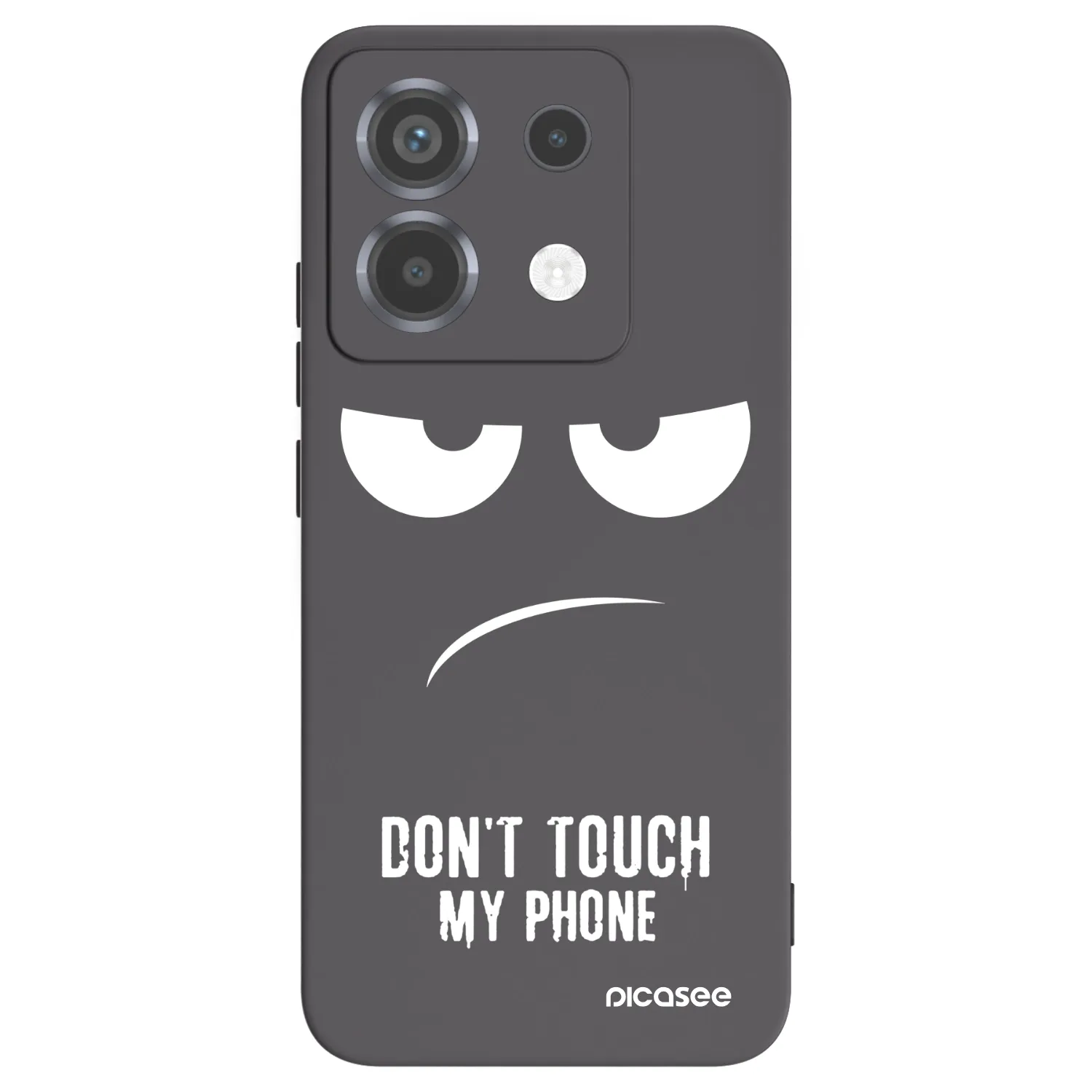 Picasee crna silikonska maskica za Xiaomi Poco X6 - Don't Touch My Phone