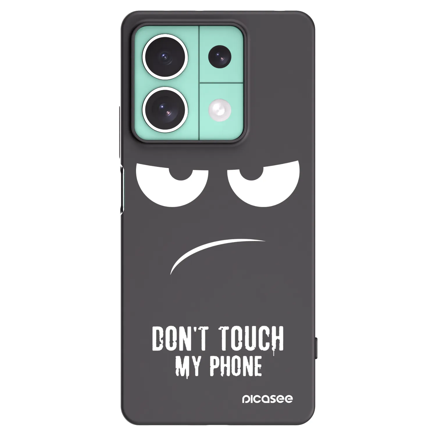 Picasee crna silikonska maskica za Xiaomi Redmi Note 13 5G - Don't Touch My Phone