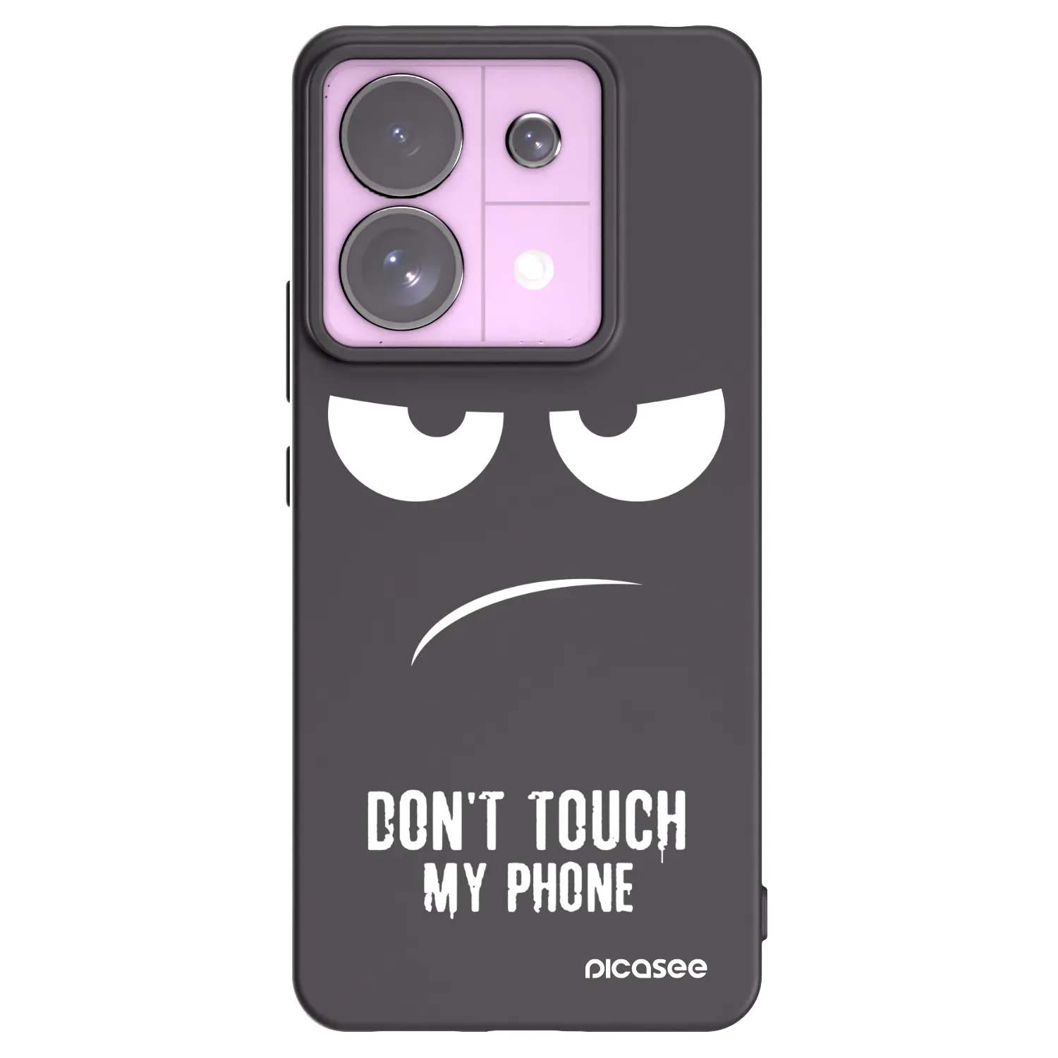 Picasee crna silikonska maskica za Xiaomi Redmi Note 13 Pro 5G - Don't Touch My Phone