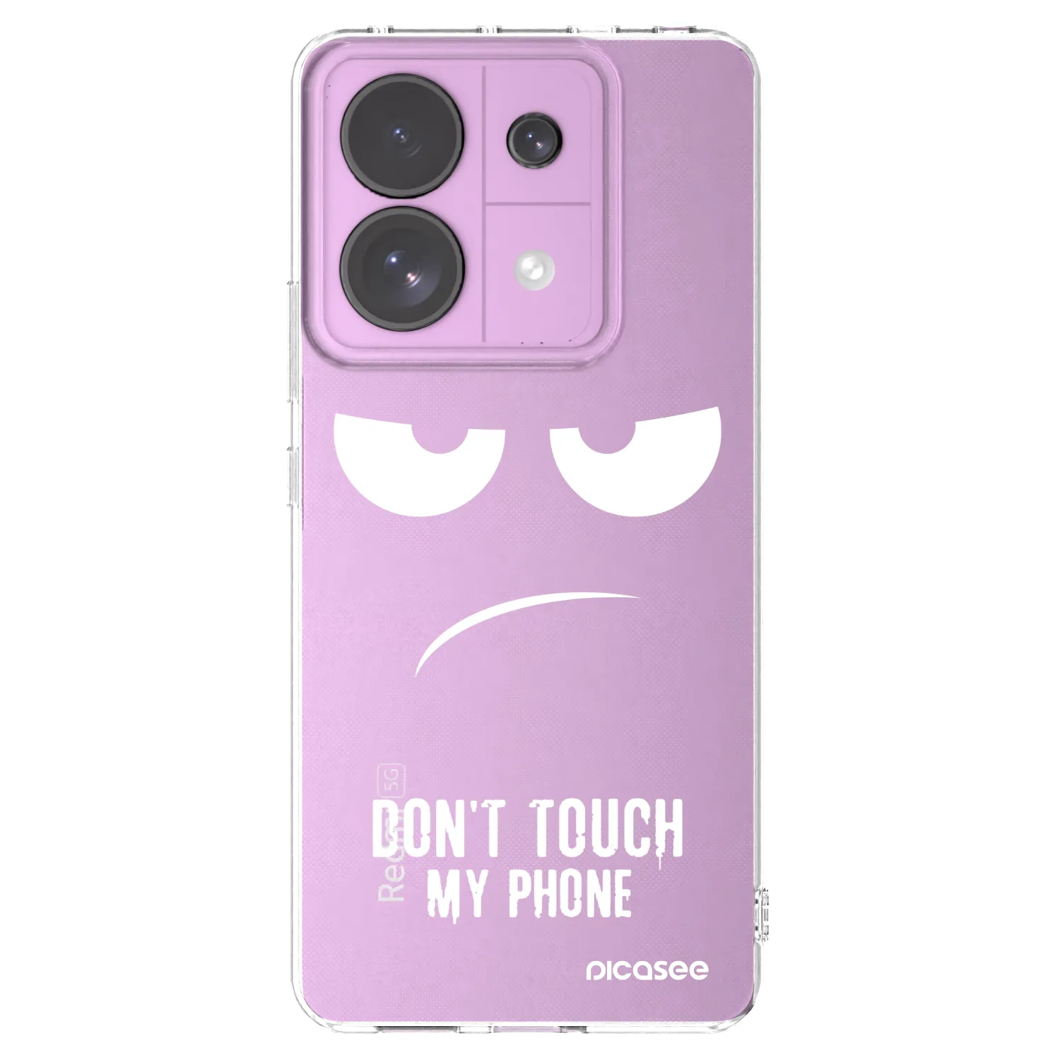 Picasee silikonska prozirna maskica za Xiaomi Redmi Note 13 Pro 5G - Don't Touch My Phone