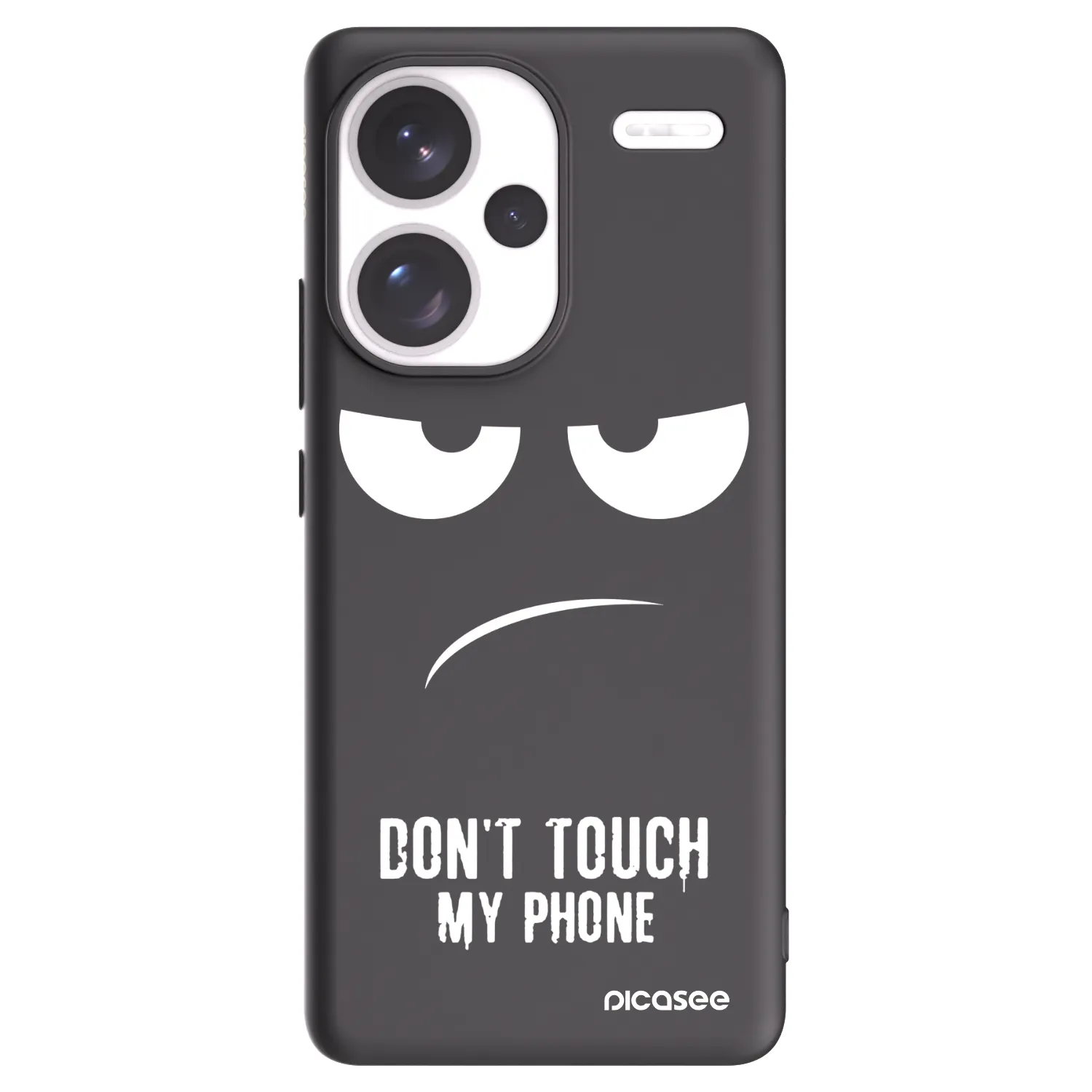 Picasee crna silikonska maskica za Xiaomi Redmi Note 13 Pro+ 5G - Don't Touch My Phone