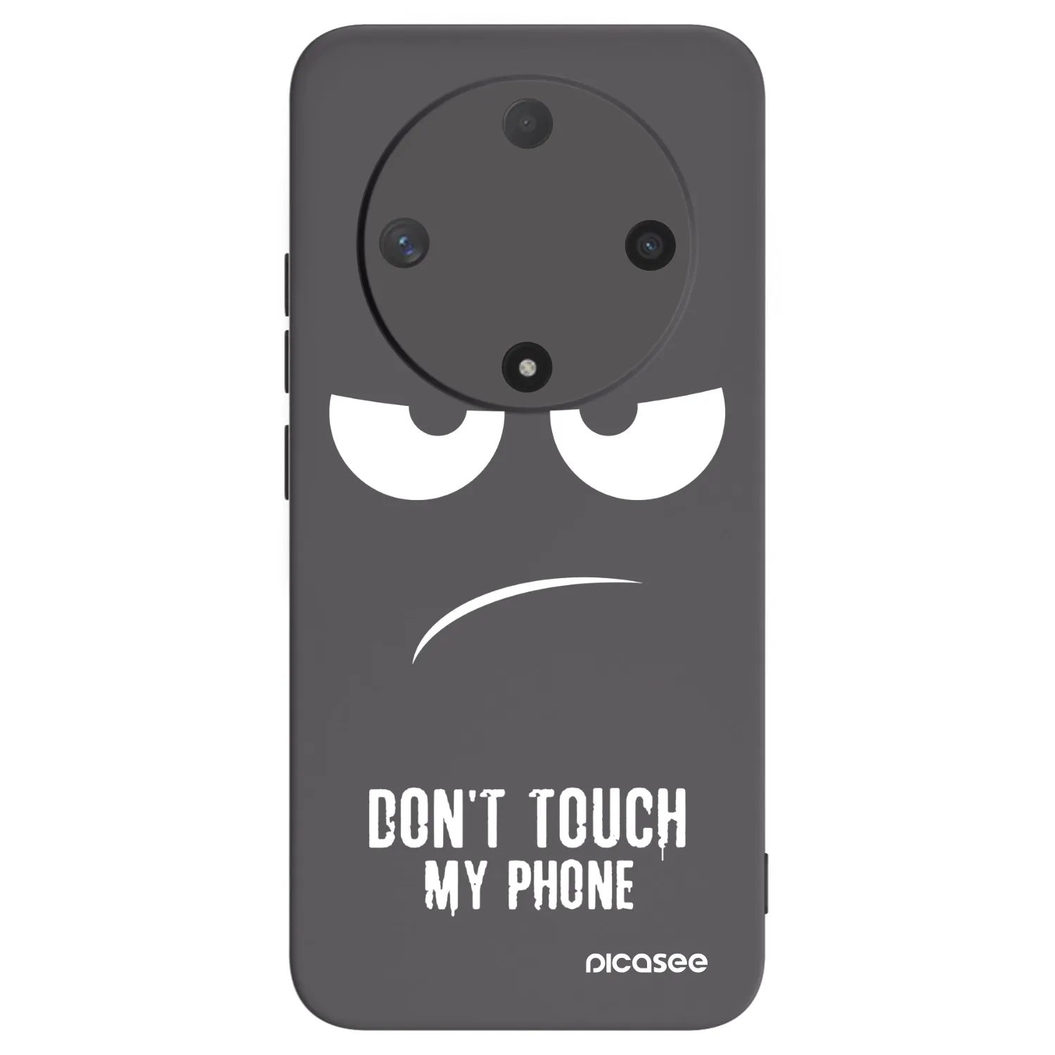 Picasee crna silikonska maskica za Honor Magic6 Lite 5G - Don't Touch My Phone