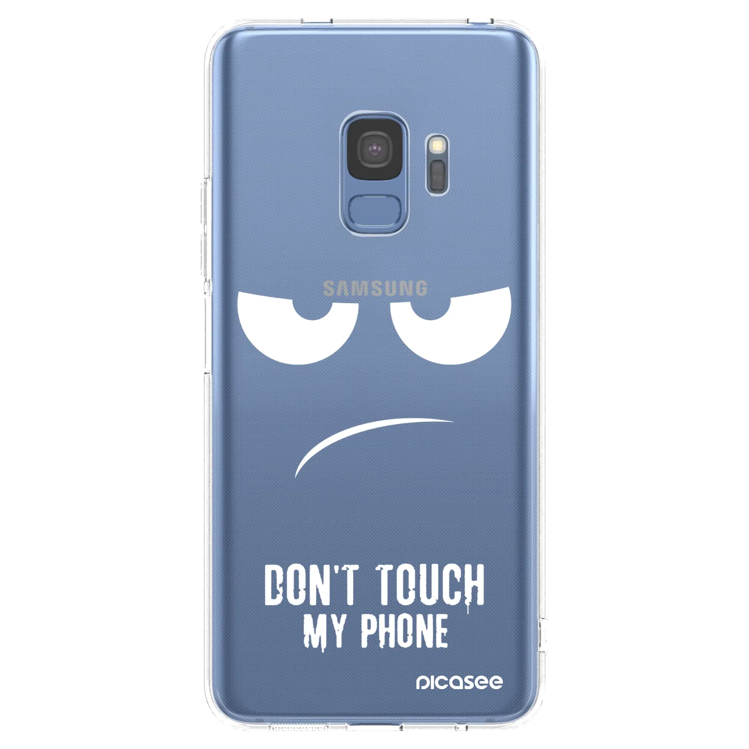 Picasee silikonska prozirna maskica za Samsung Galaxy S9 G960F - Don't Touch My Phone
