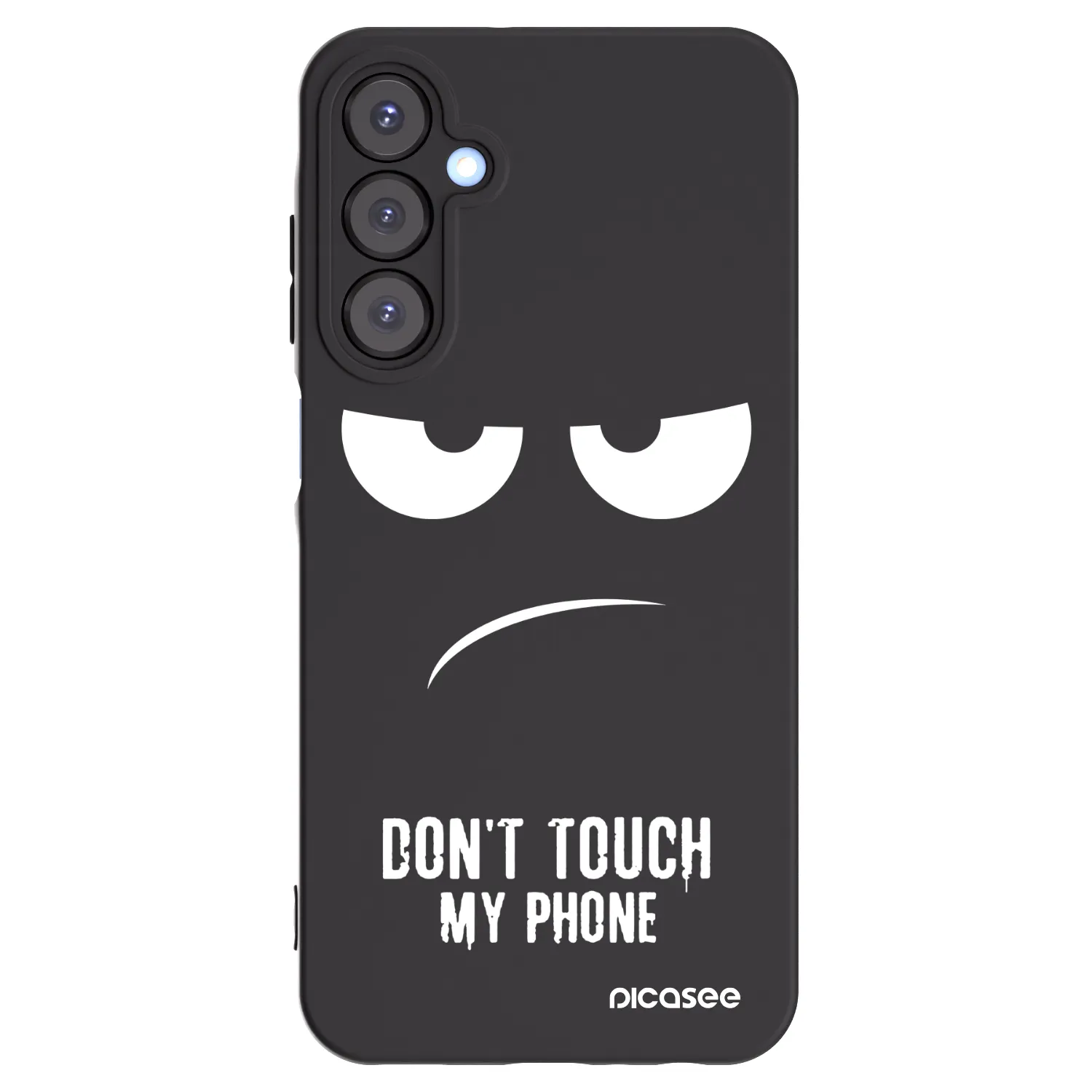 Picasee crna silikonska maskica za Samsung Galaxy A25 A256B 5G - Don't Touch My Phone