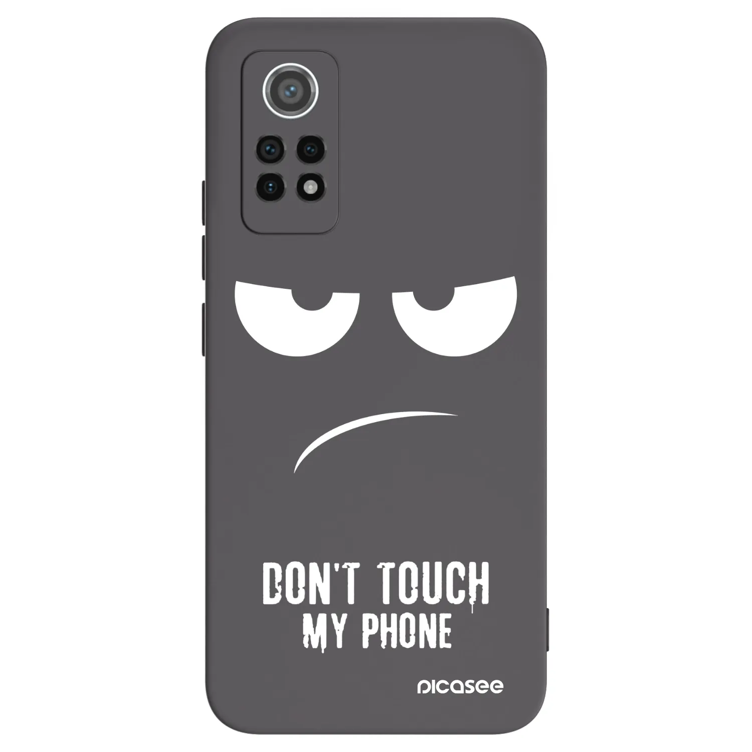 Picasee crna silikonska maskica za Xiaomi Redmi Note 12 Pro 4G - Don't Touch My Phone