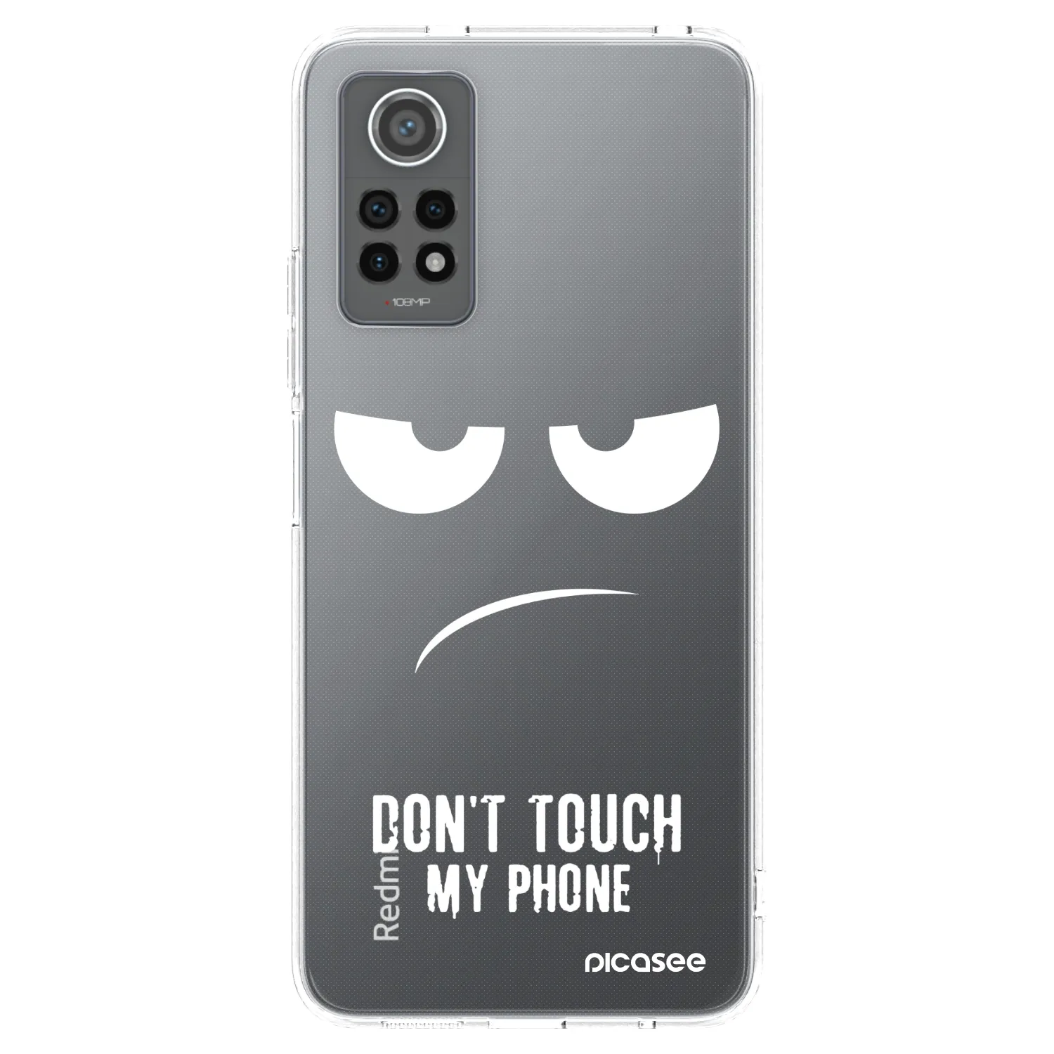 Picasee silikonska prozirna maskica za Xiaomi Redmi Note 12 Pro 4G - Don't Touch My Phone