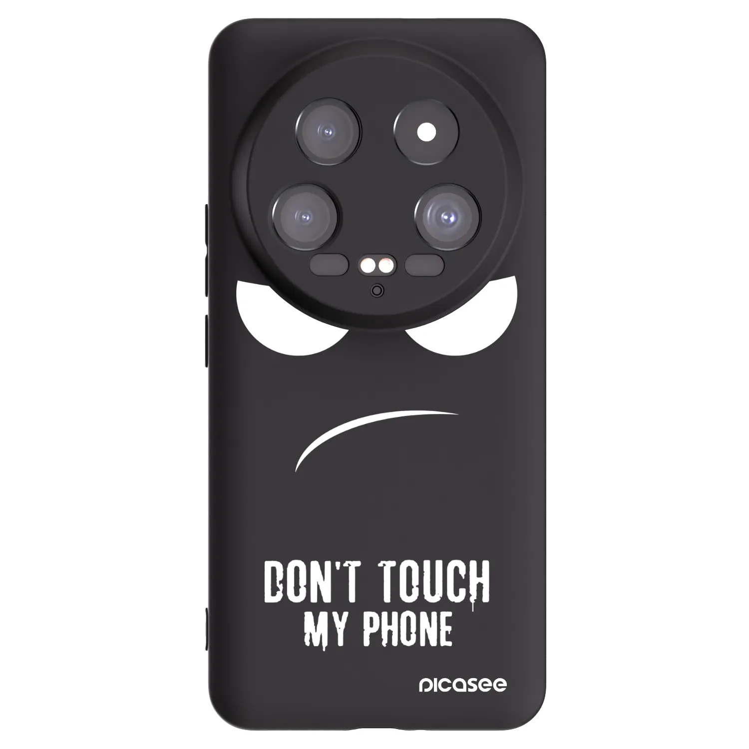 Picasee crna silikonska maskica za Xiaomi 14 Ultra - Don't Touch My Phone