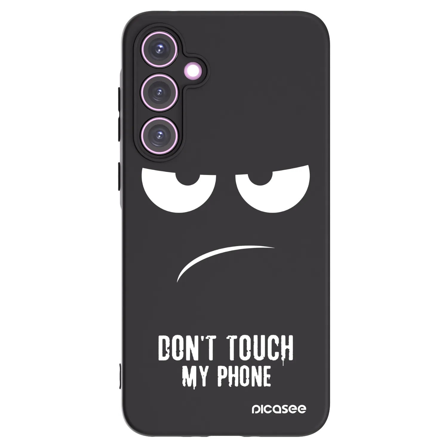 Picasee crna silikonska maskica za Samsung Galaxy A35 5G A356B - Don't Touch My Phone