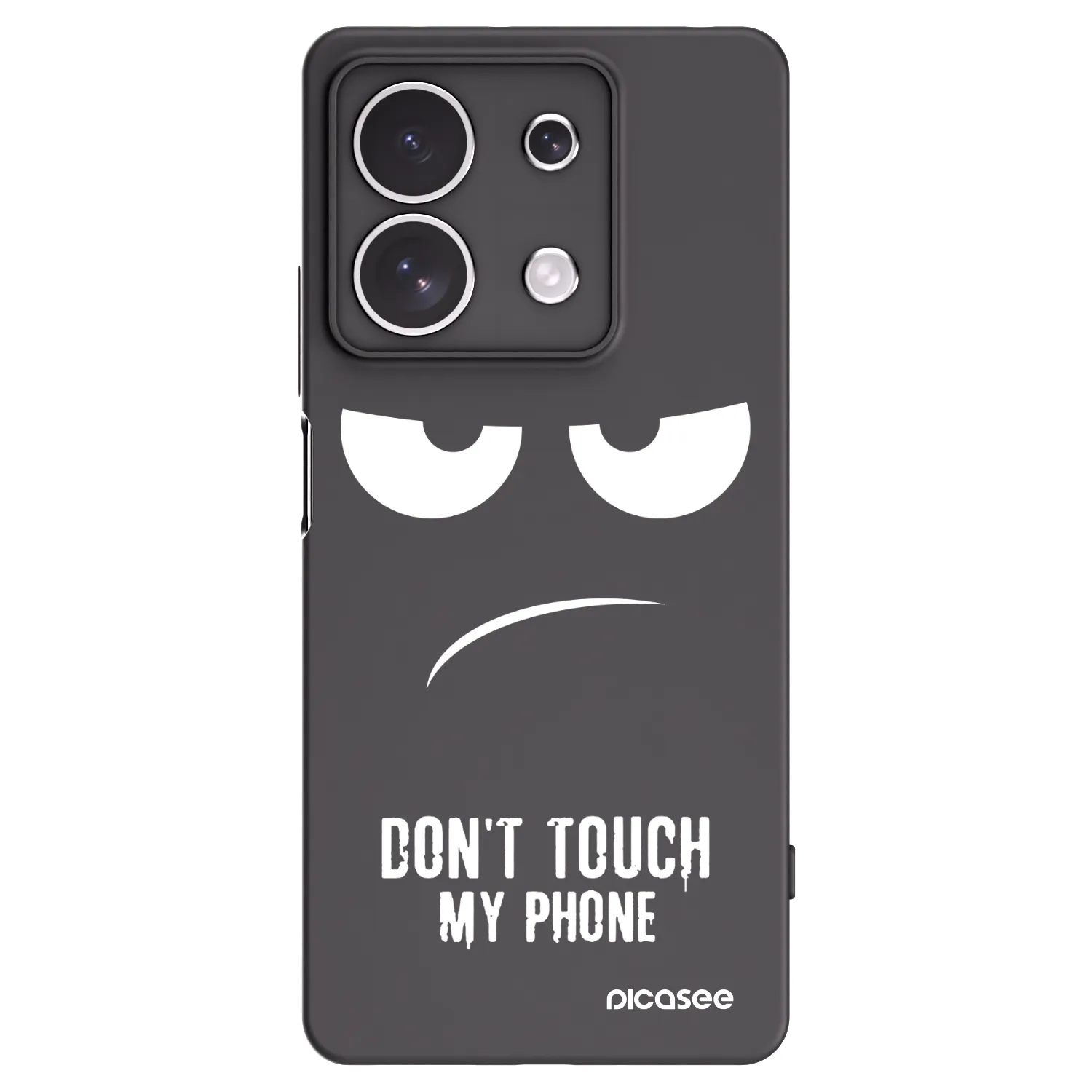 Picasee crna silikonska maskica za Xiaomi Redmi Note 13 4G - Don't Touch My Phone