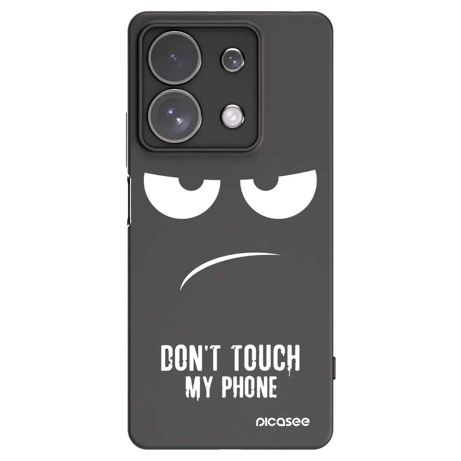 Picasee crna silikonska maskica za Xiaomi Redmi Note 13 Pro 4G - Don't Touch My Phone
