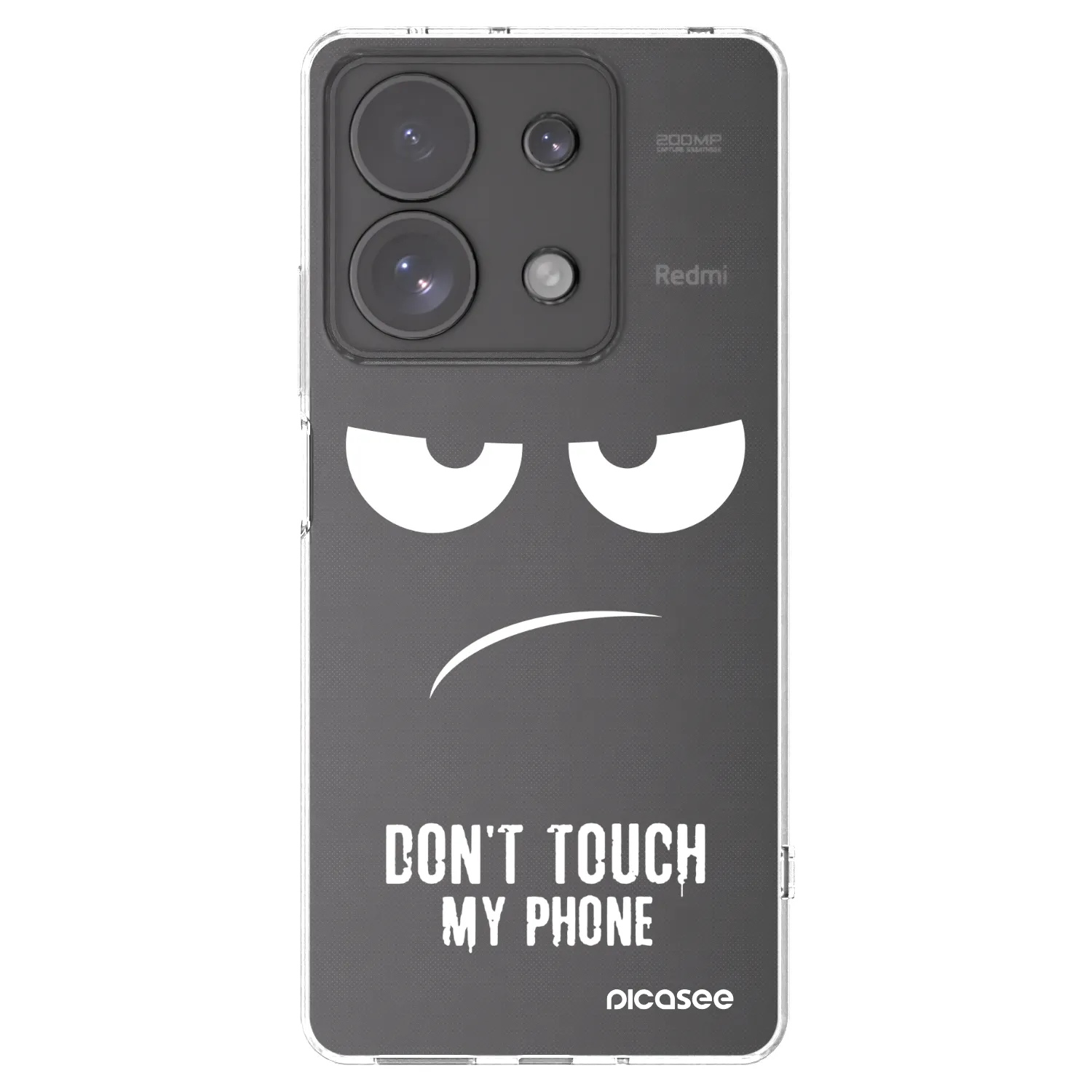 Picasee silikonska prozirna maskica za Xiaomi Redmi Note 13 Pro 4G - Don't Touch My Phone