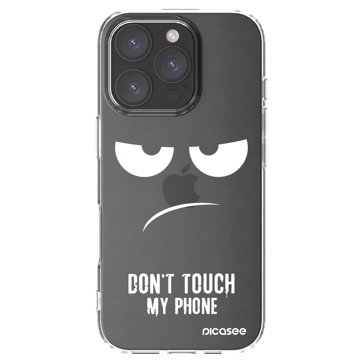 Picasee silikonska prozirna maskica za Apple iPhone 16 Pro - Don't Touch My Phone