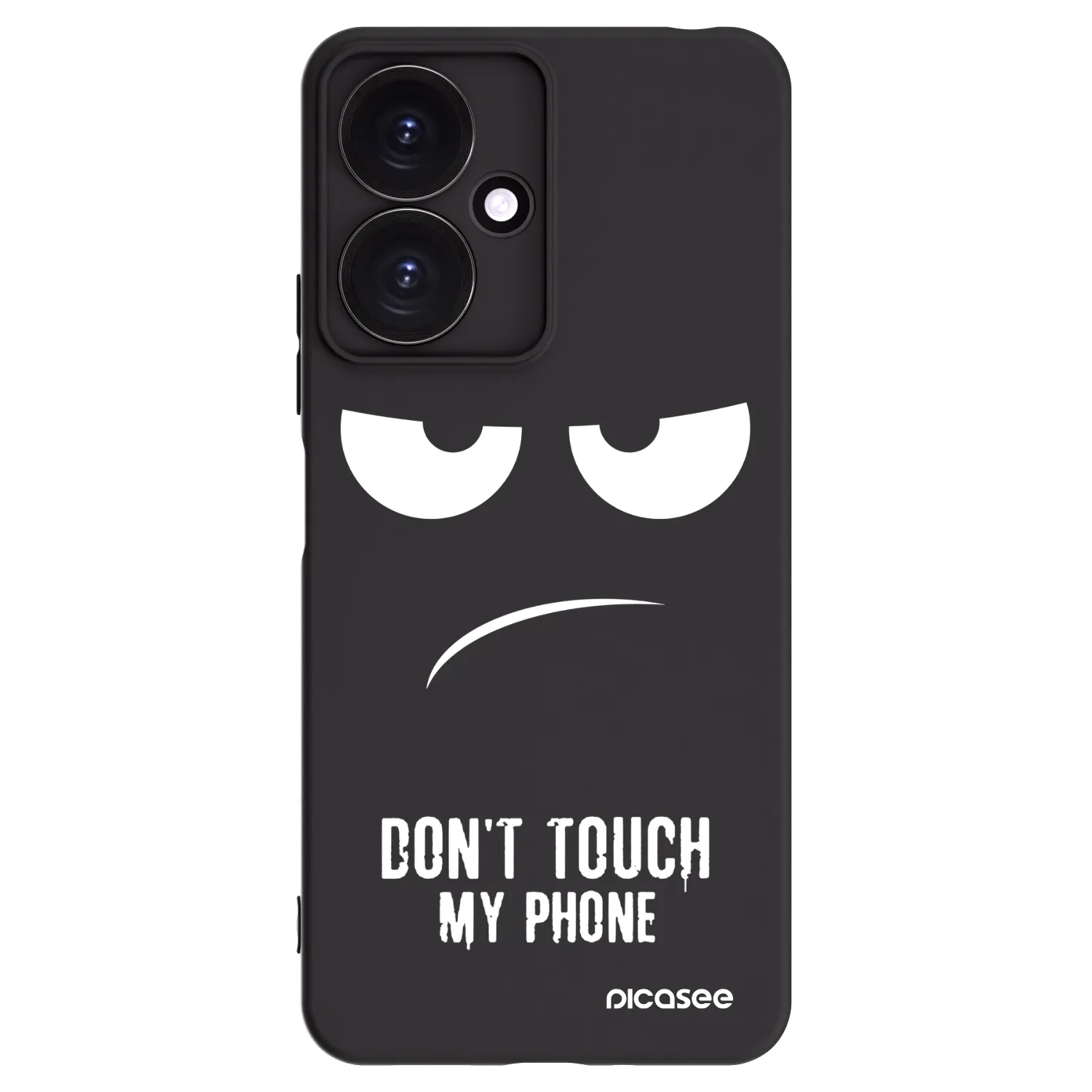 Picasee crna silikonska maskica za Xiaomi Redmi 13C 5G - Don't Touch My Phone