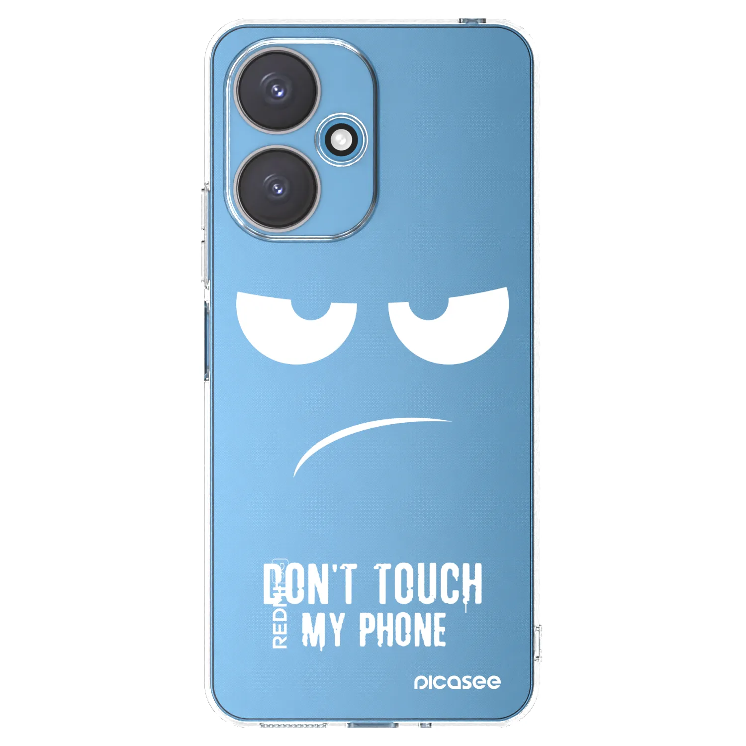 Picasee silikonska prozirna maskica za Xiaomi Redmi 13C 5G - Don't Touch My Phone
