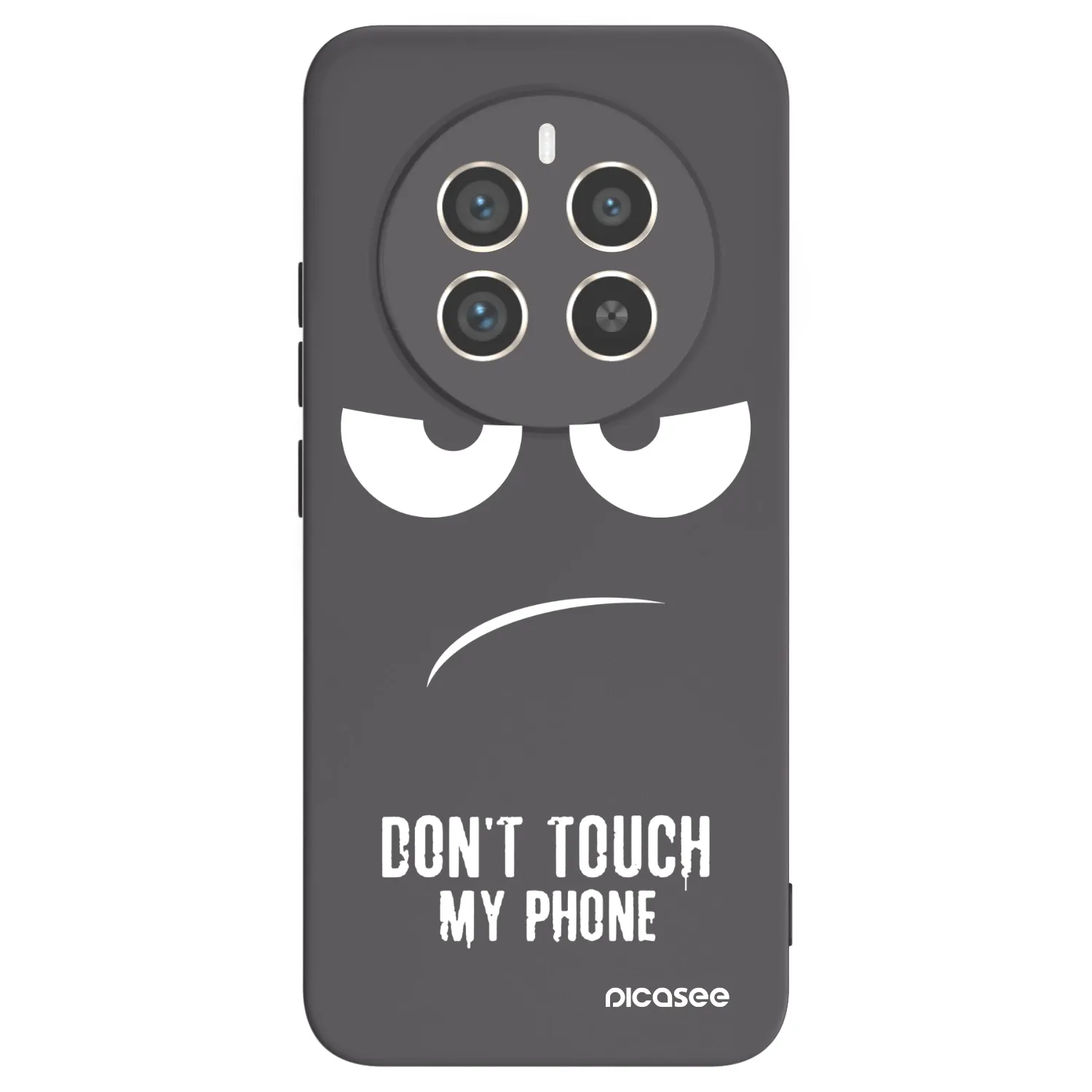 Picasee crna silikonska maskica za Realme 12 Pro 5G - Don't Touch My Phone
