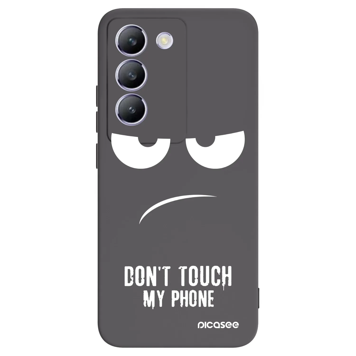 Picasee crna silikonska maskica za Vivo V40 SE 5G - Don't Touch My Phone