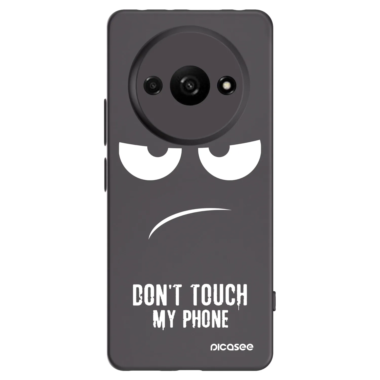 Picasee crna silikonska maskica za Xiaomi Redmi A3 - Don't Touch My Phone