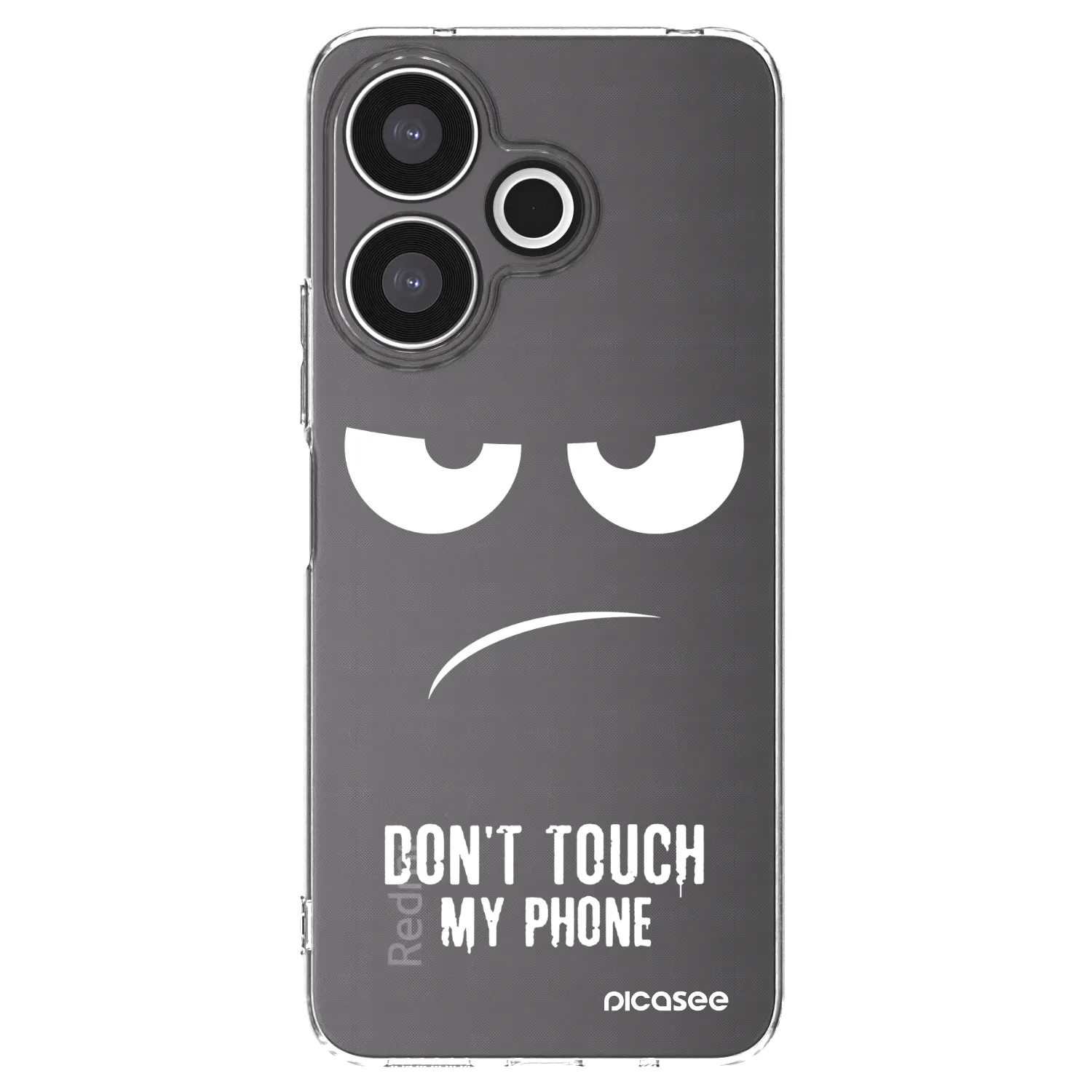 Picasee silikonska prozirna maskica za Xiaomi Redmi 13 4G - Don't Touch My Phone
