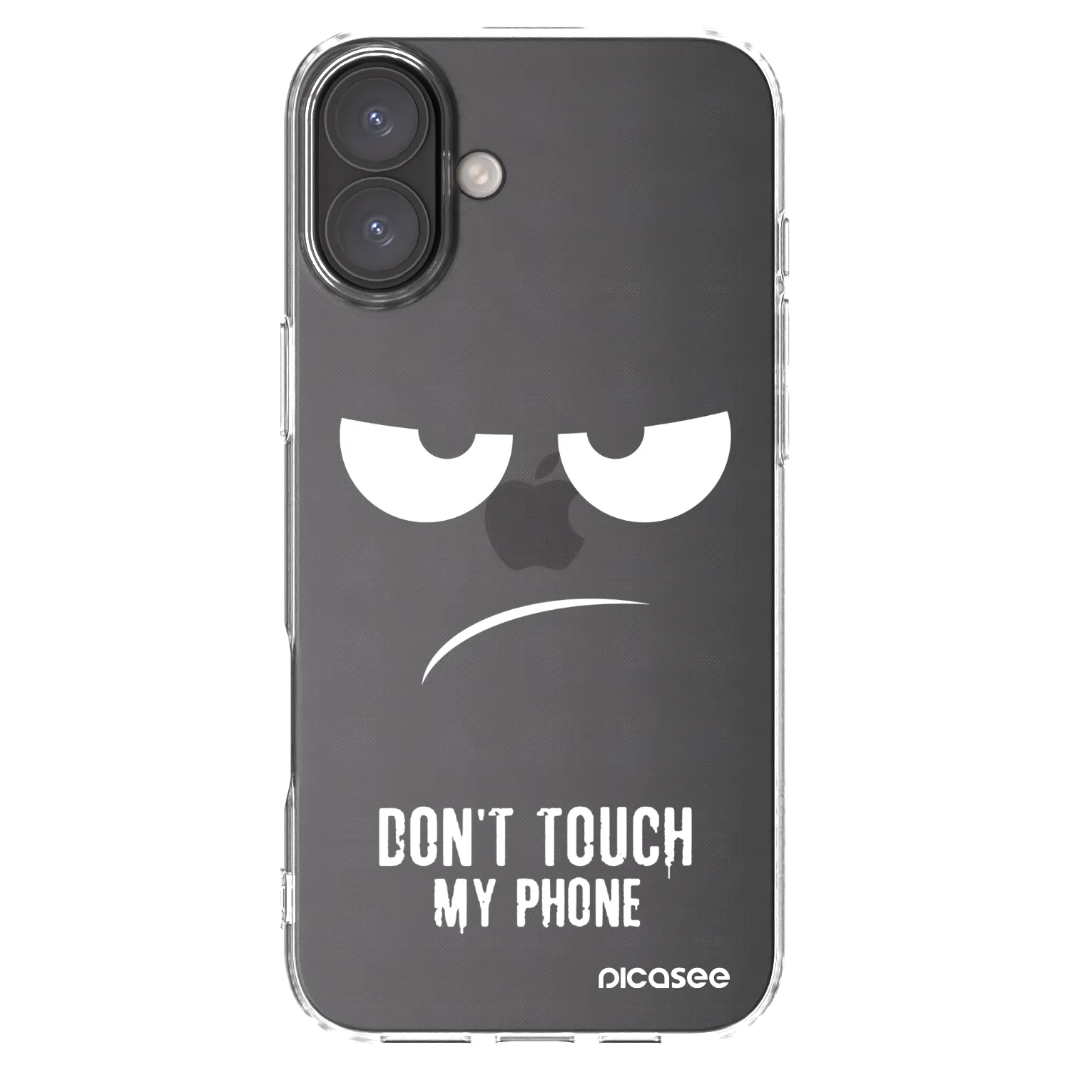 Picasee silikonska prozirna maskica za Apple iPhone 16 Plus - Don't Touch My Phone