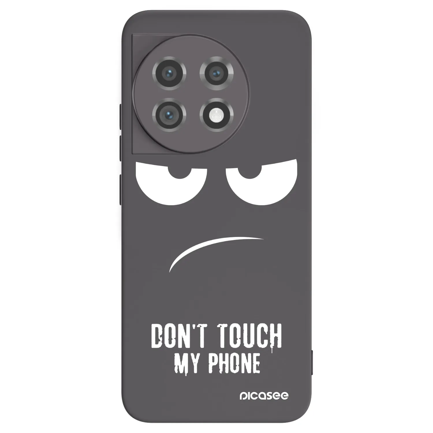 Picasee crna silikonska maskica za OnePlus 11 5G - Don't Touch My Phone