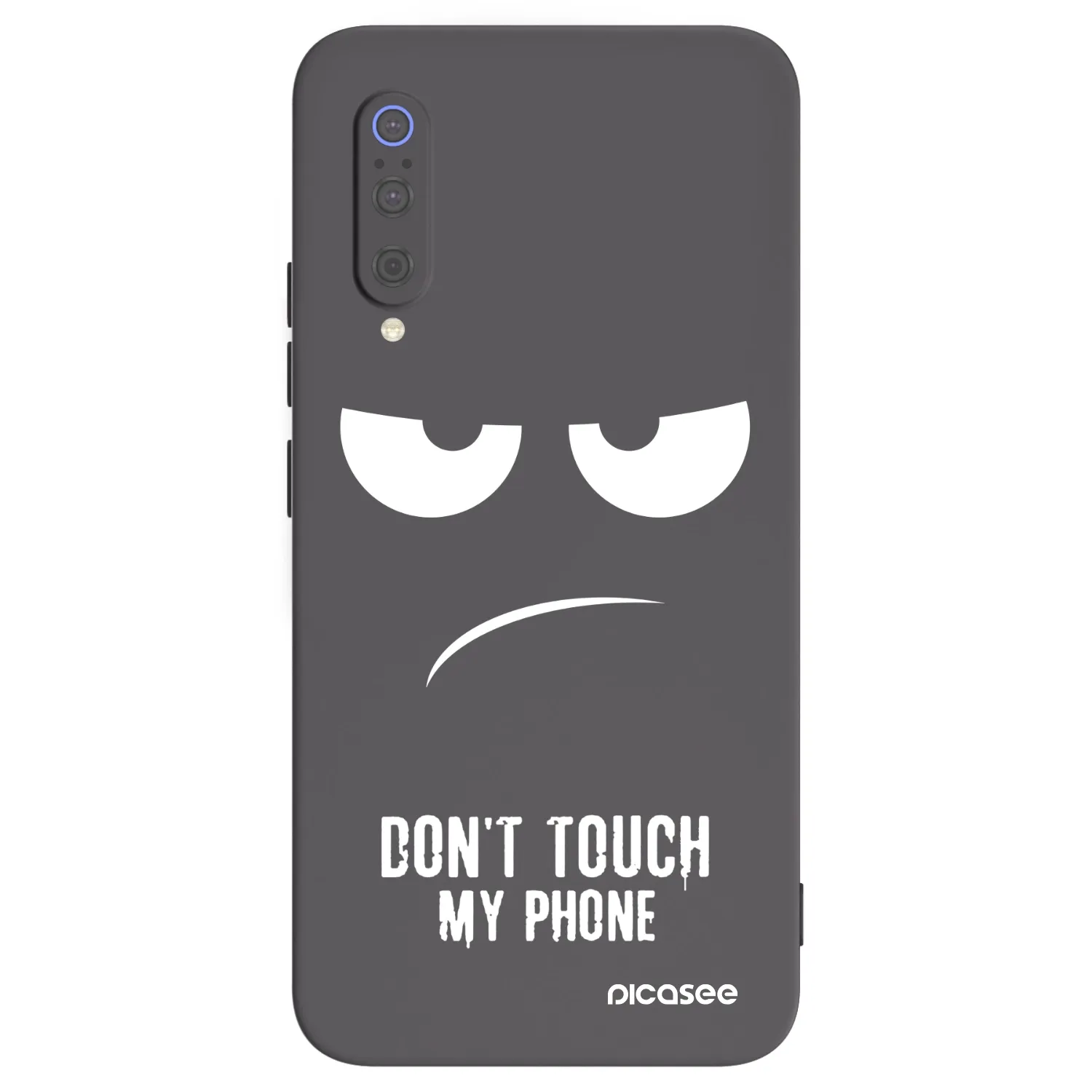 Picasee crna silikonska maskica za Xiaomi Mi 9 - Don't Touch My Phone
