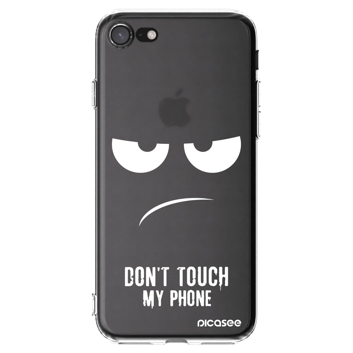 Picasee silikonska prozirna maskica za Apple iPhone 7 - Don't Touch My Phone