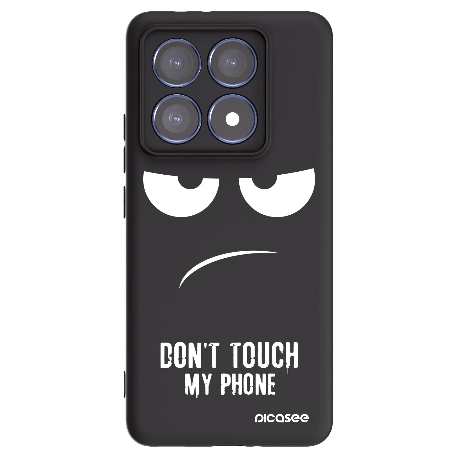 Picasee crna silikonska maskica za Xiaomi 14T Pro - Don't Touch My Phone