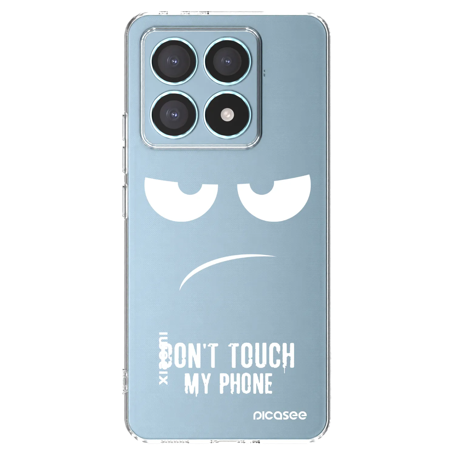 Picasee silikonska prozirna maskica za Xiaomi 14T Pro - Don't Touch My Phone