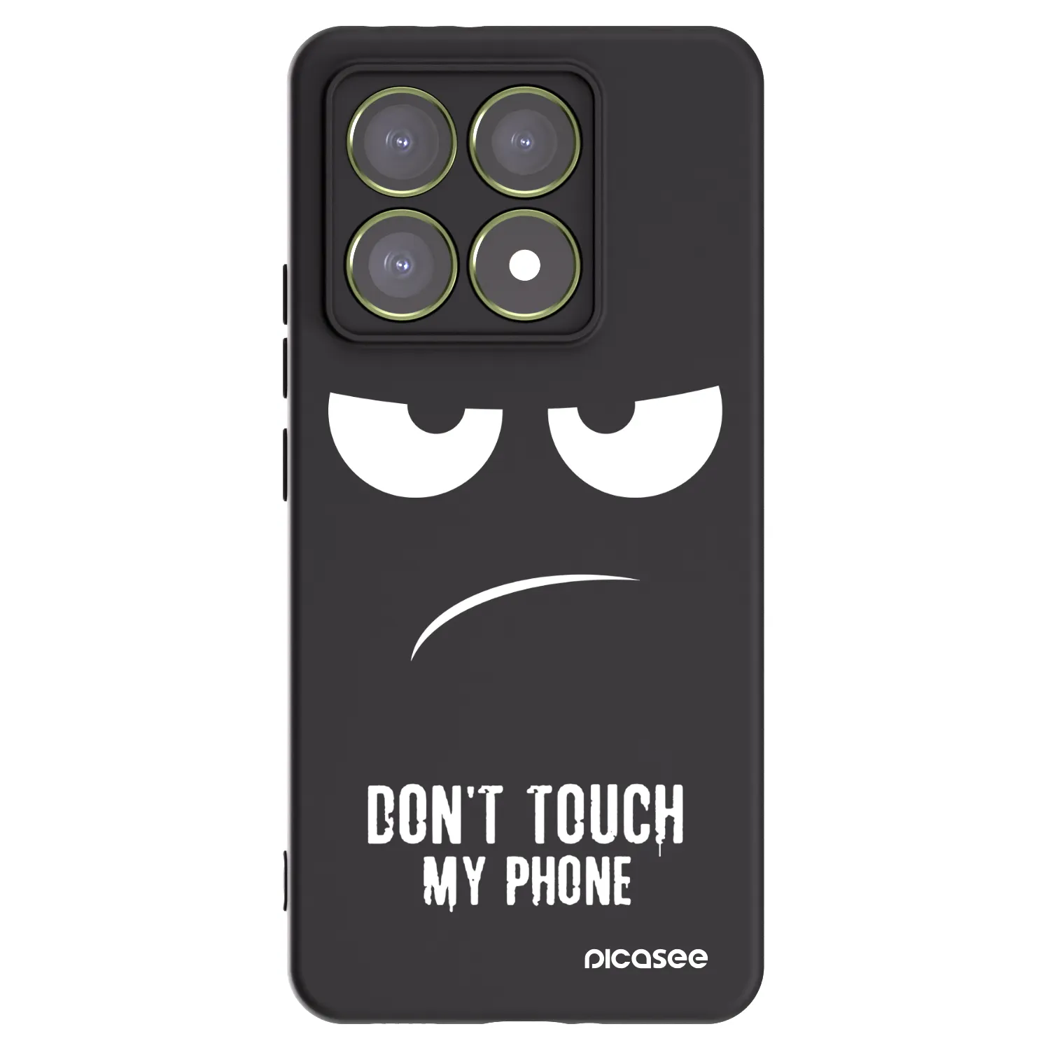 Picasee crna silikonska maskica za Xiaomi 14T - Don't Touch My Phone
