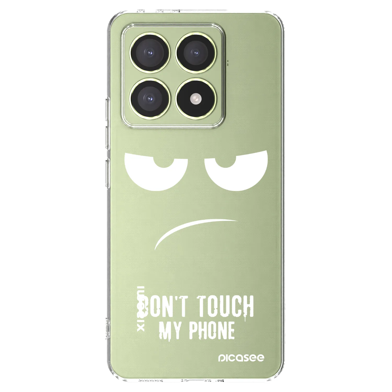 Picasee silikonska prozirna maskica za Xiaomi 14T - Don't Touch My Phone