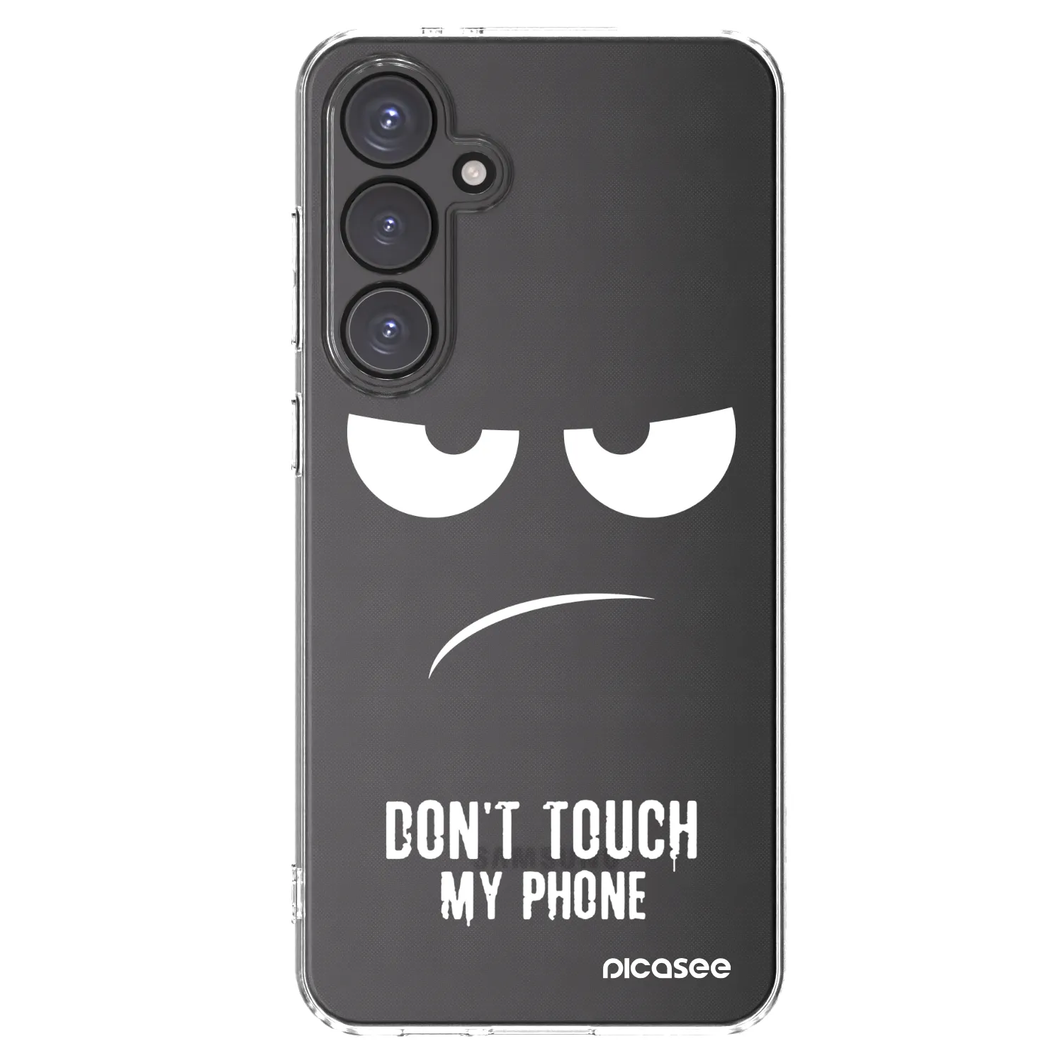 Picasee silikonska prozirna maskica za Samsung Galaxy S24 FE S721B - Don't Touch My Phone