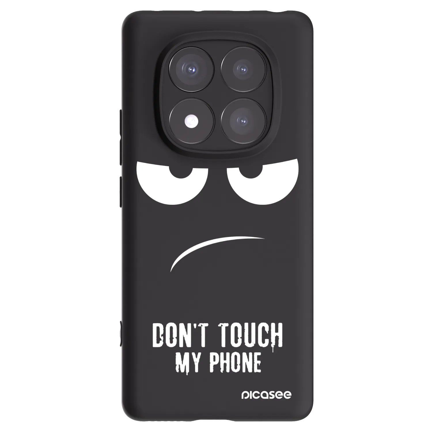 Picasee crna silikonska maskica za Xiaomi Redmi Note 14 Pro+ 5G - Don't Touch My Phone