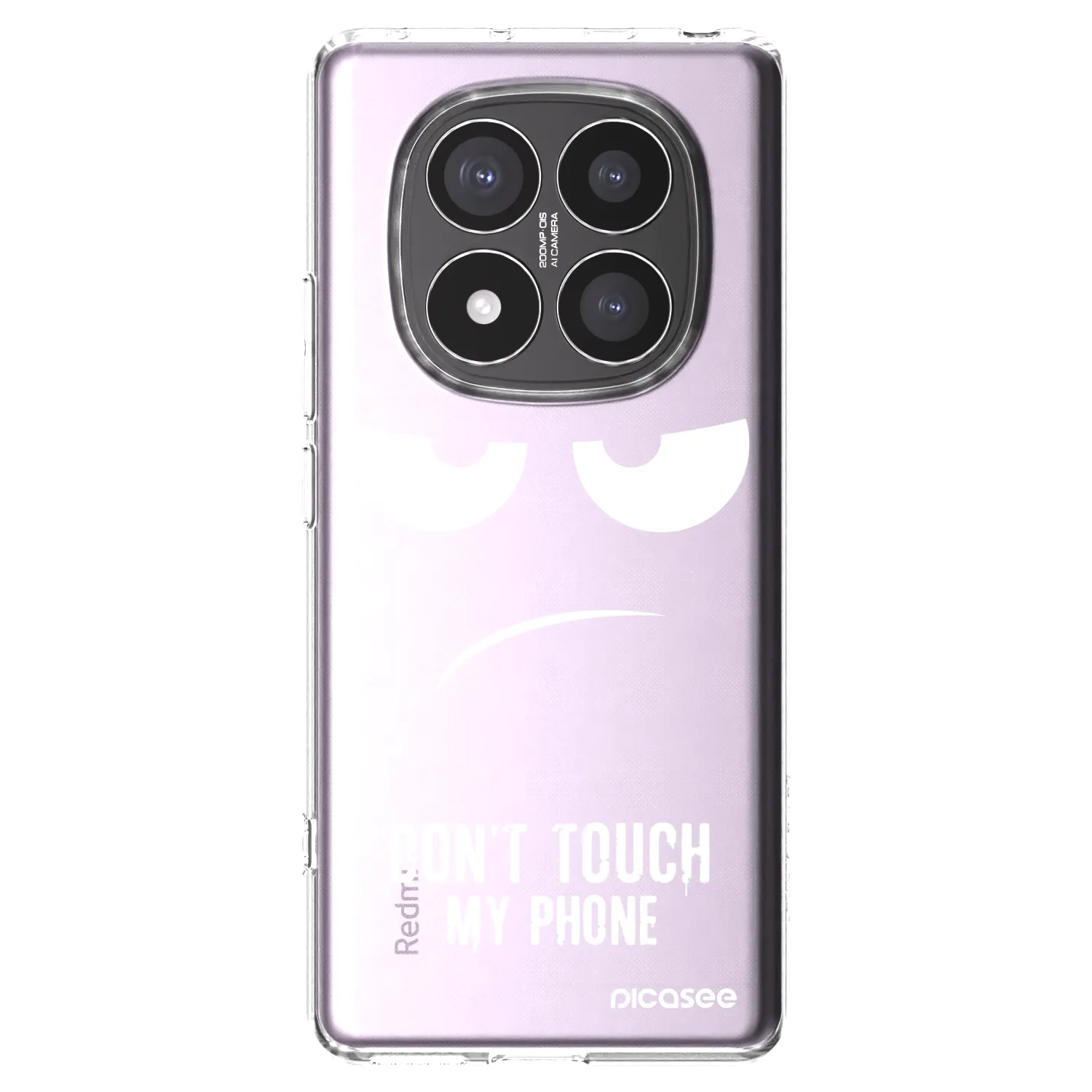 Picasee silikonska prozirna maskica za Xiaomi Redmi Note 14 Pro+ 5G - Don't Touch My Phone