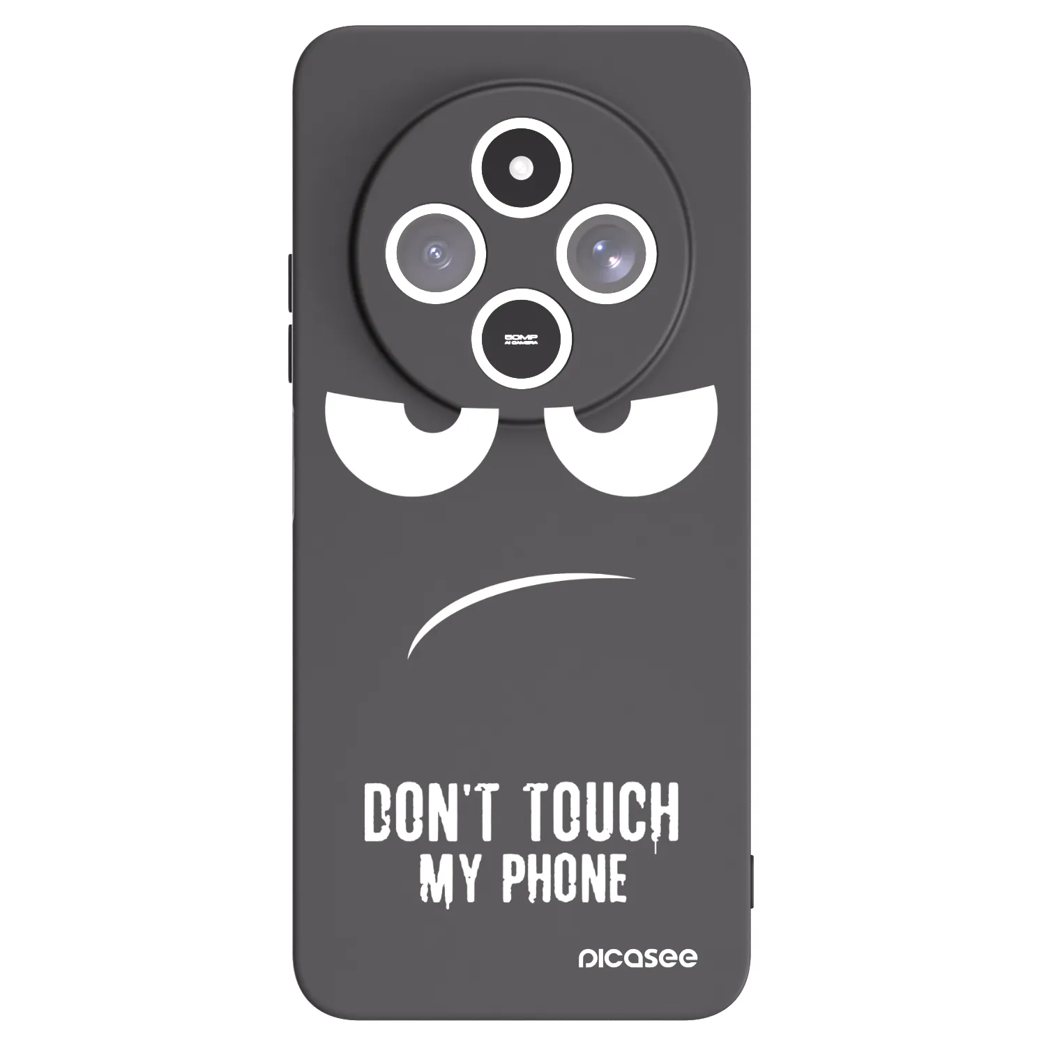 Picasee crna silikonska maskica za Xiaomi Redmi 14C - Don't Touch My Phone