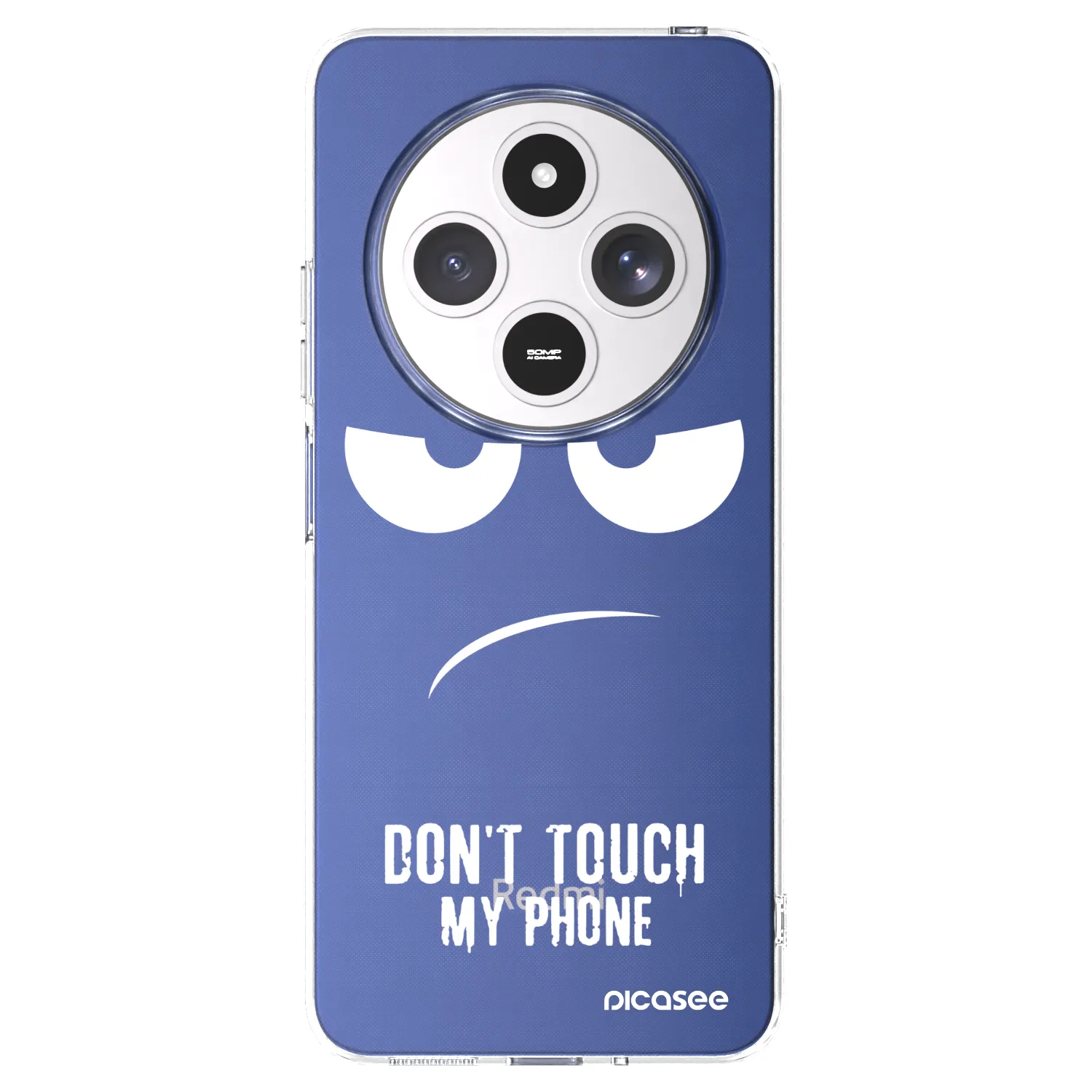 Picasee silikonska prozirna maskica za Xiaomi Redmi 14C - Don't Touch My Phone